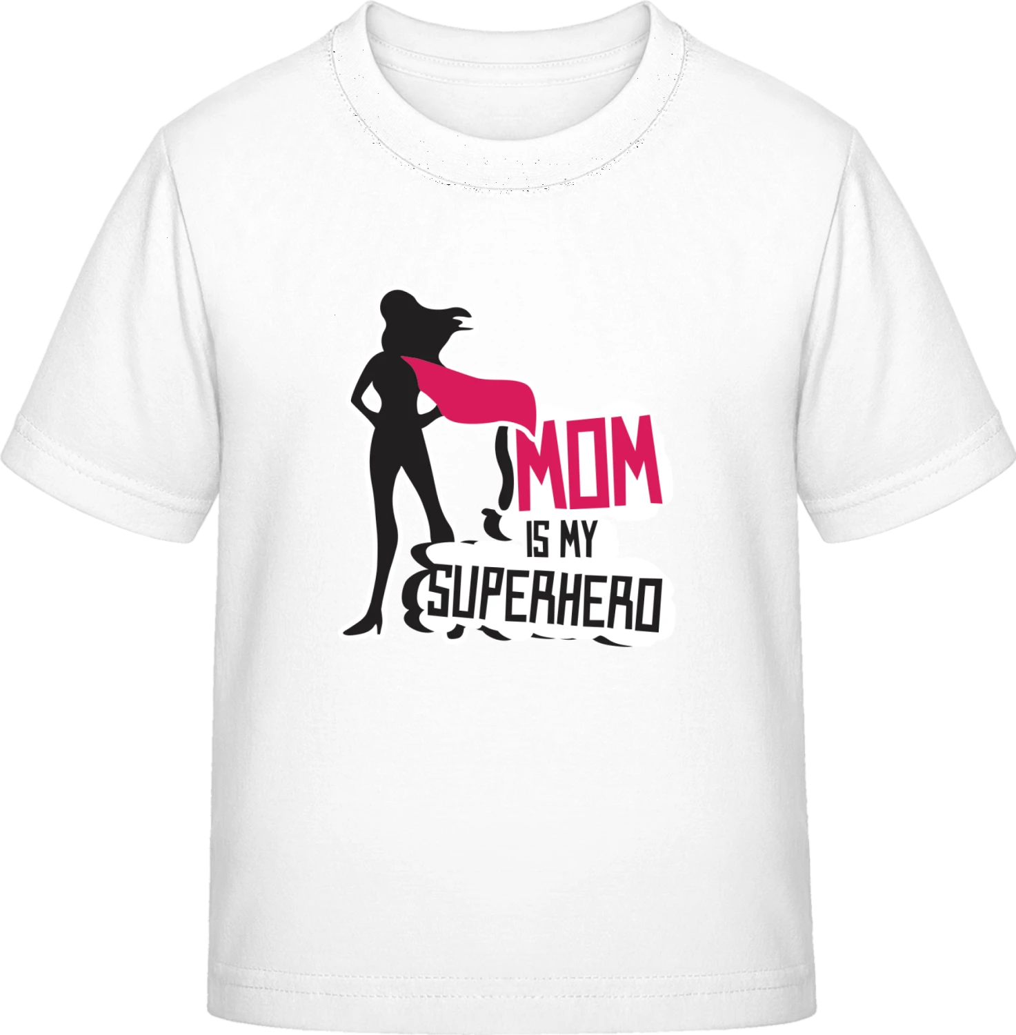 Mom Is My Superhero - White Exact 190 Kids - Front