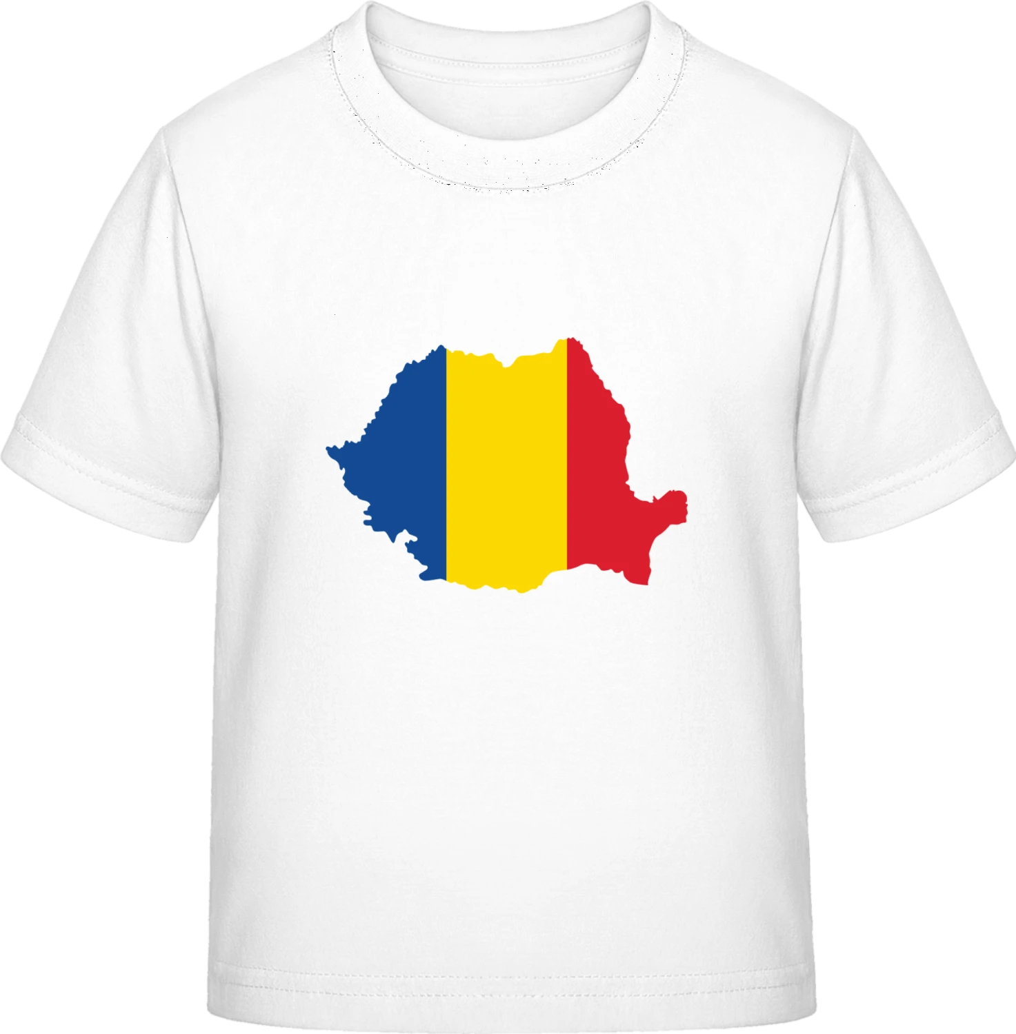 Romania Map - White Exact 190 Kids - Front