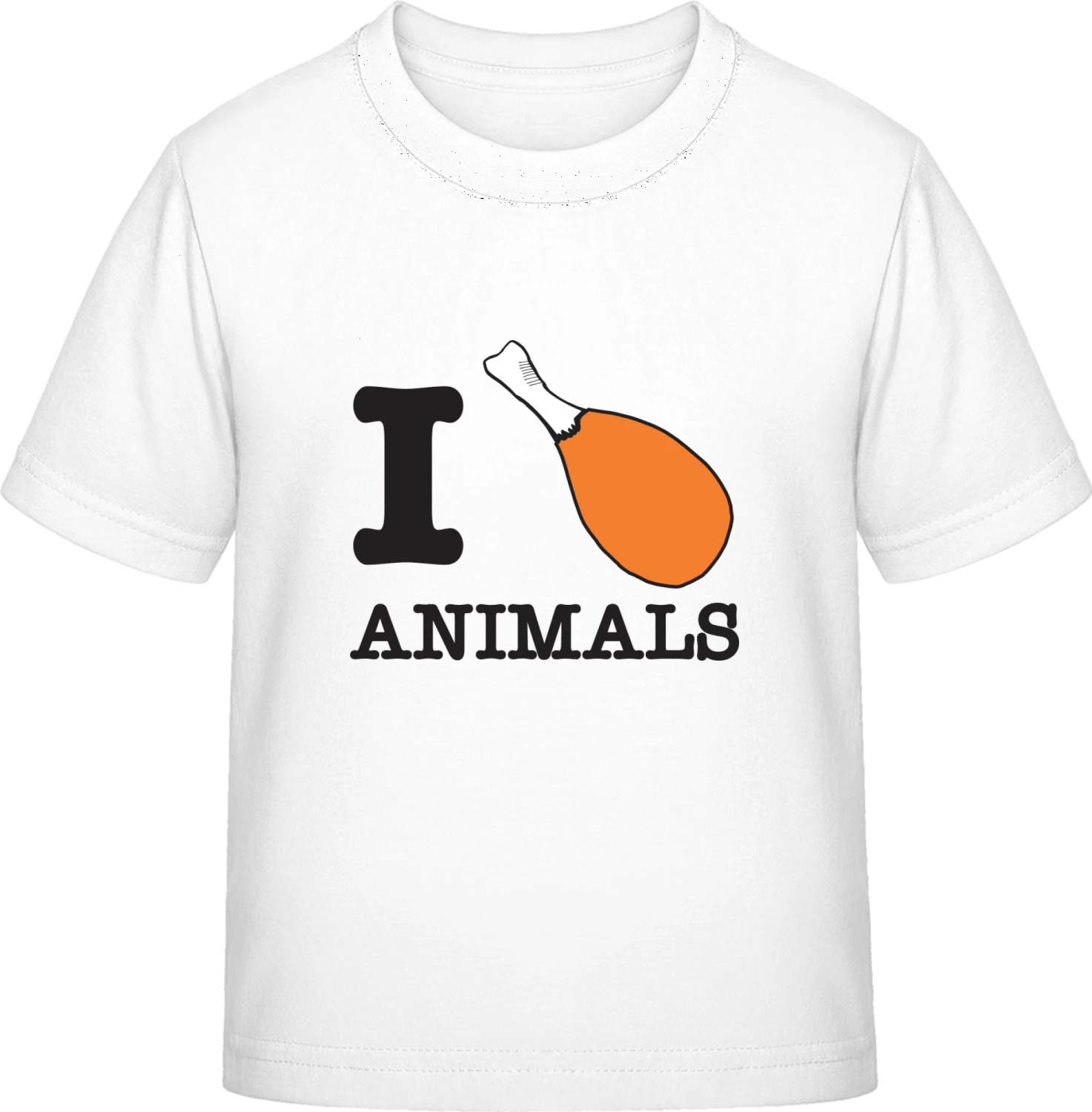 I Heart Animals - White Exact 190 Kids - Front