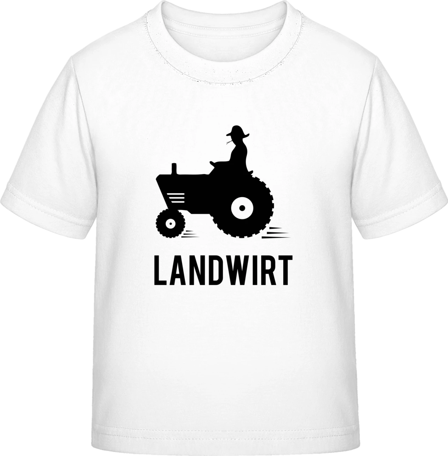 Landwirt mit Traktor - White Exact 190 Kids - Front