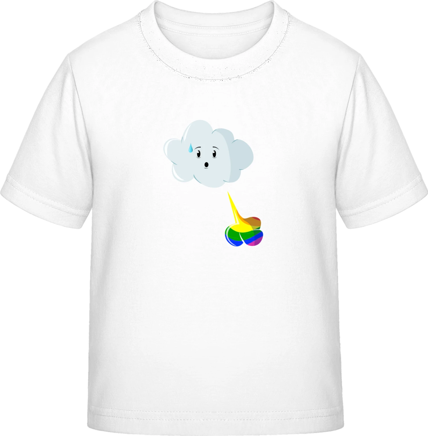 Cloud Rainbow Fart - White Exact 190 Kids - Front