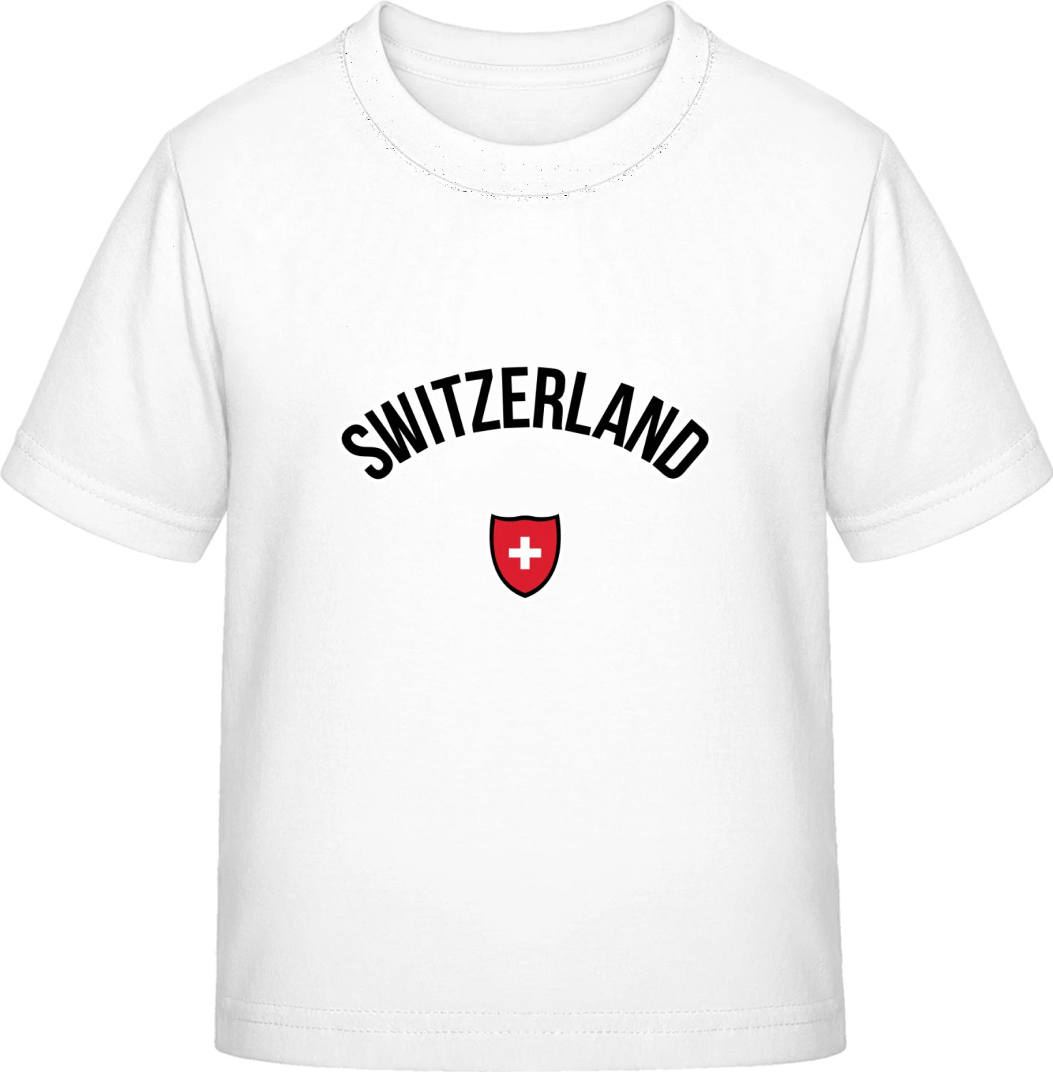 Switzerland Football Fan - White Exact 190 Kids - Front