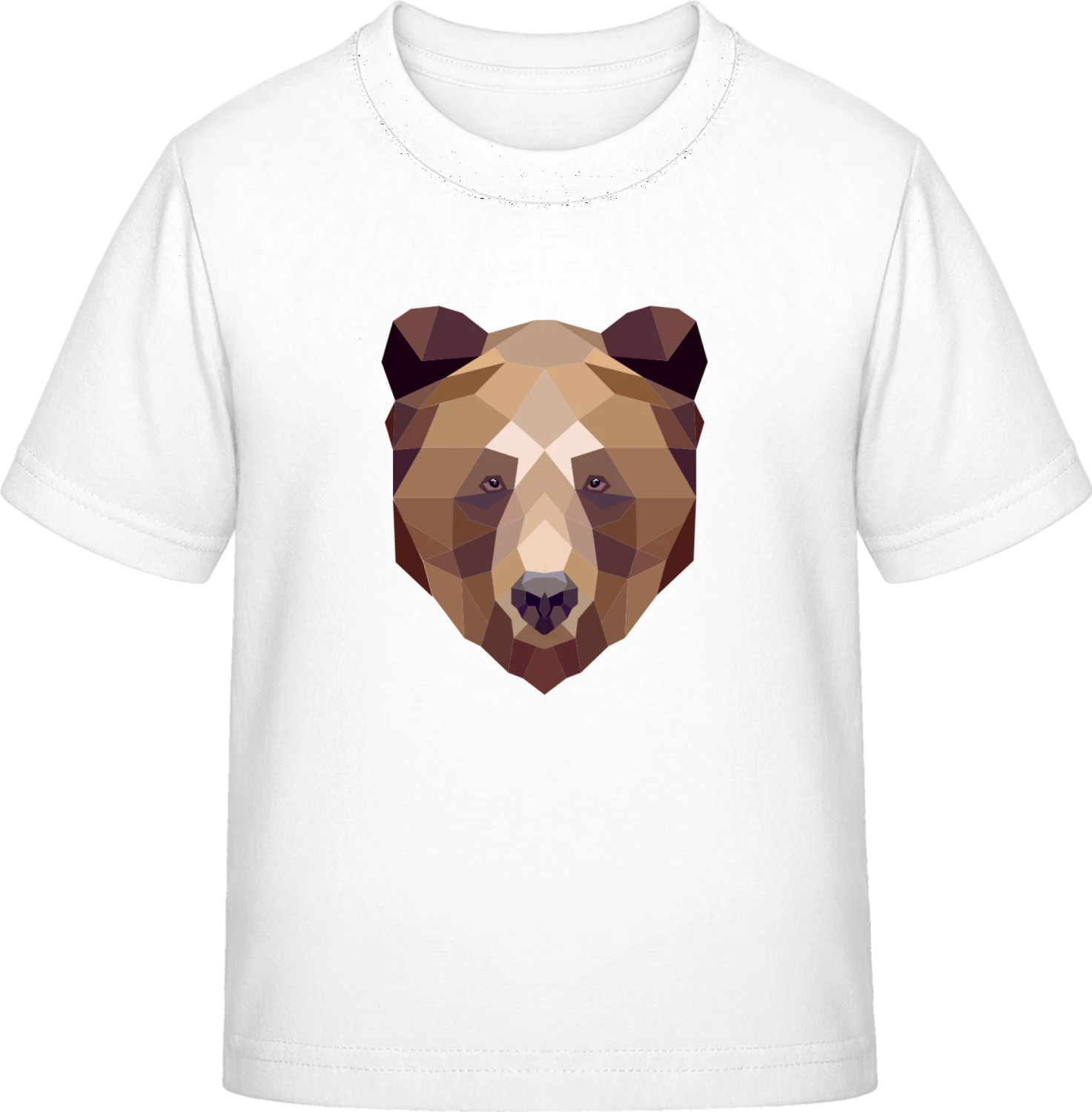 Bear Geometric Style - White Exact 190 Kids - Front