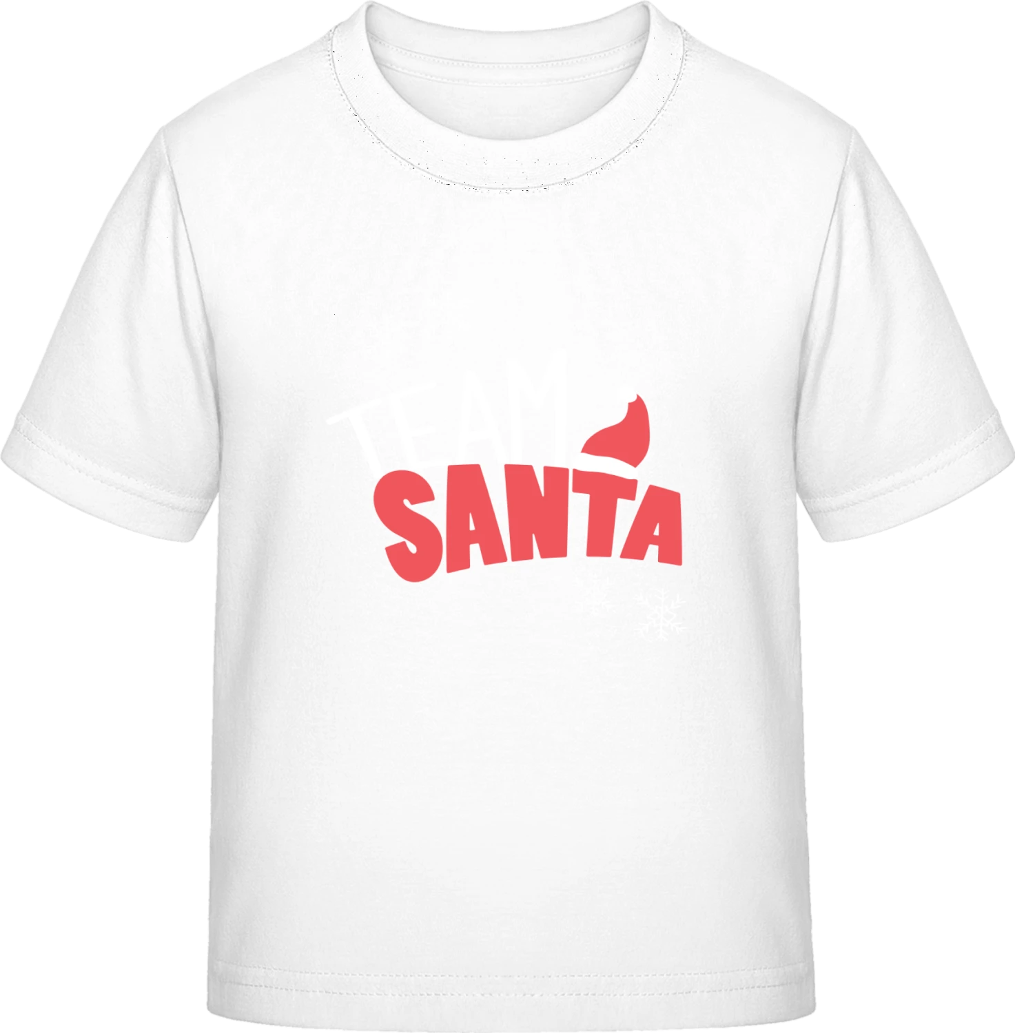 Team Santa Logo - White Exact 190 Kids - Front