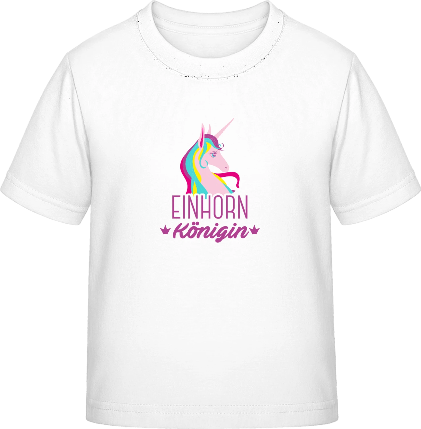 Einhorn Königin - White Exact 190 Kids - Front