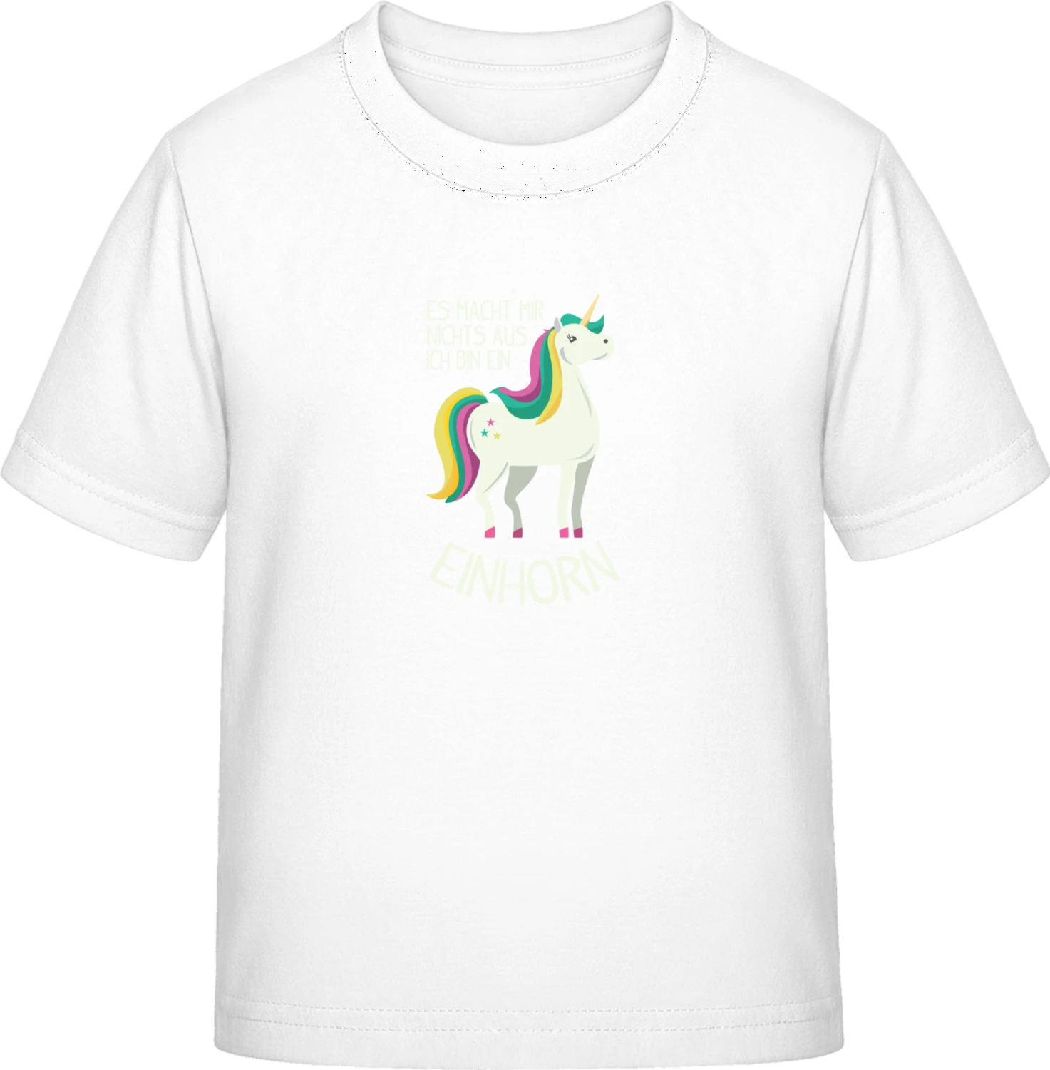 Es macht mir nichts aus ich bin ein Einhorn - White Exact 190 Kids - Front