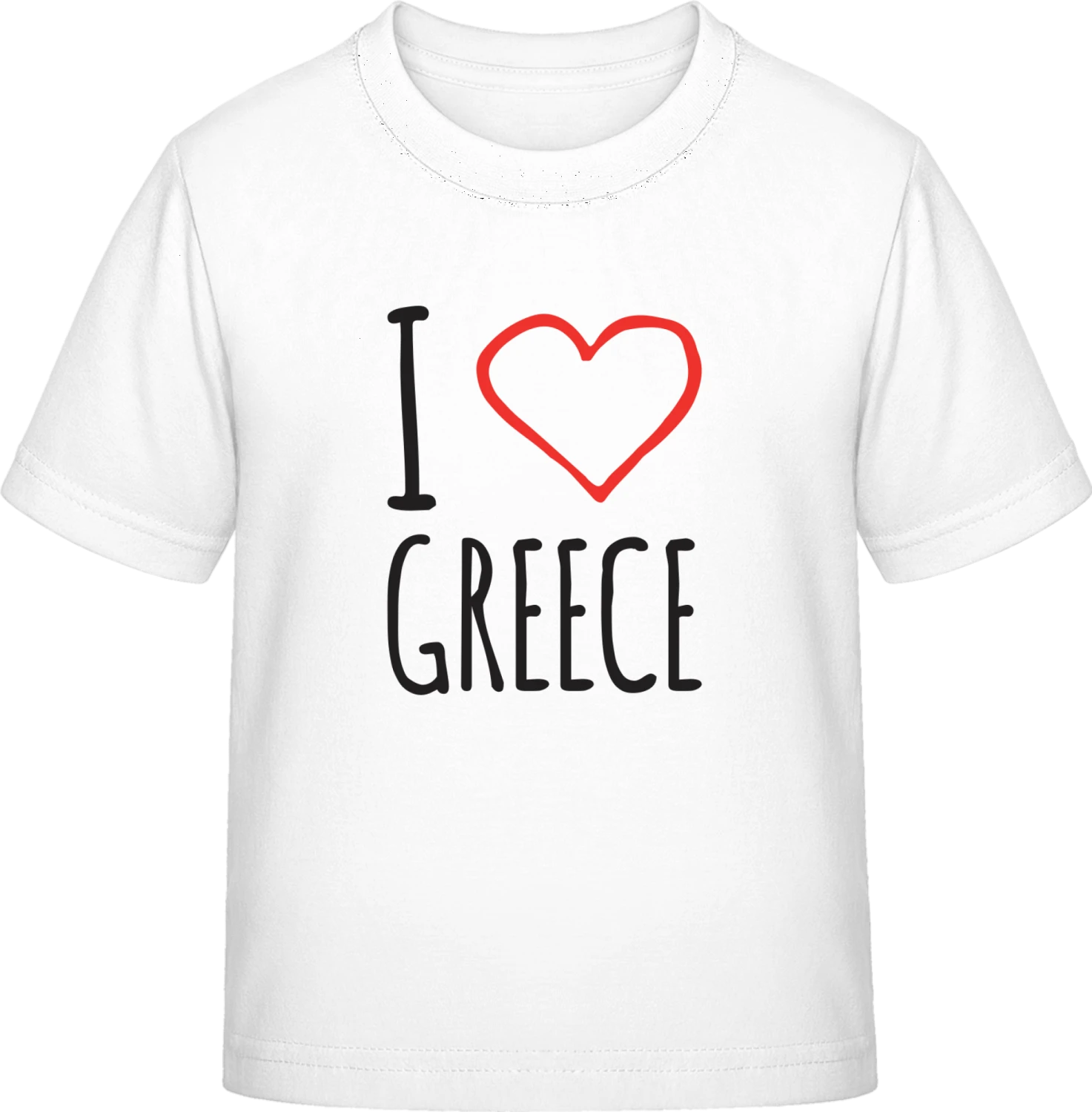 I Love greece - White Exact 190 Kids - Front