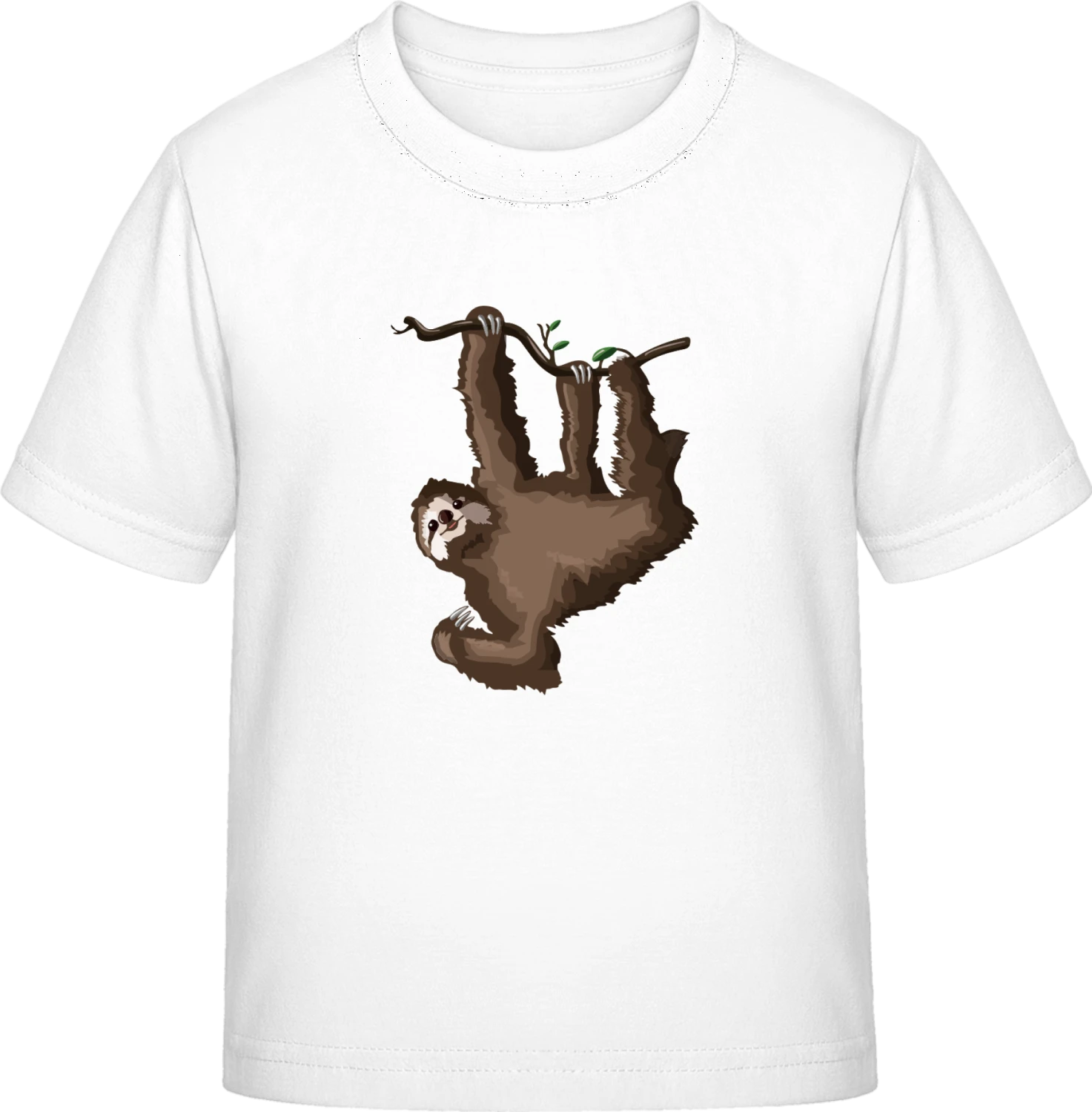 Sloth Illustration - White Exact 190 Kids - Front