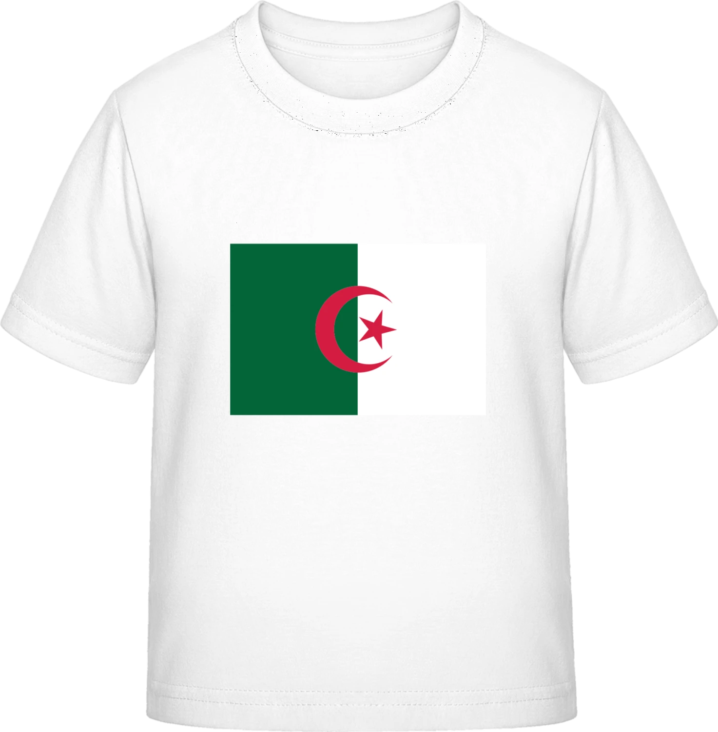 Algeria Flag - White Exact 190 Kids - Front