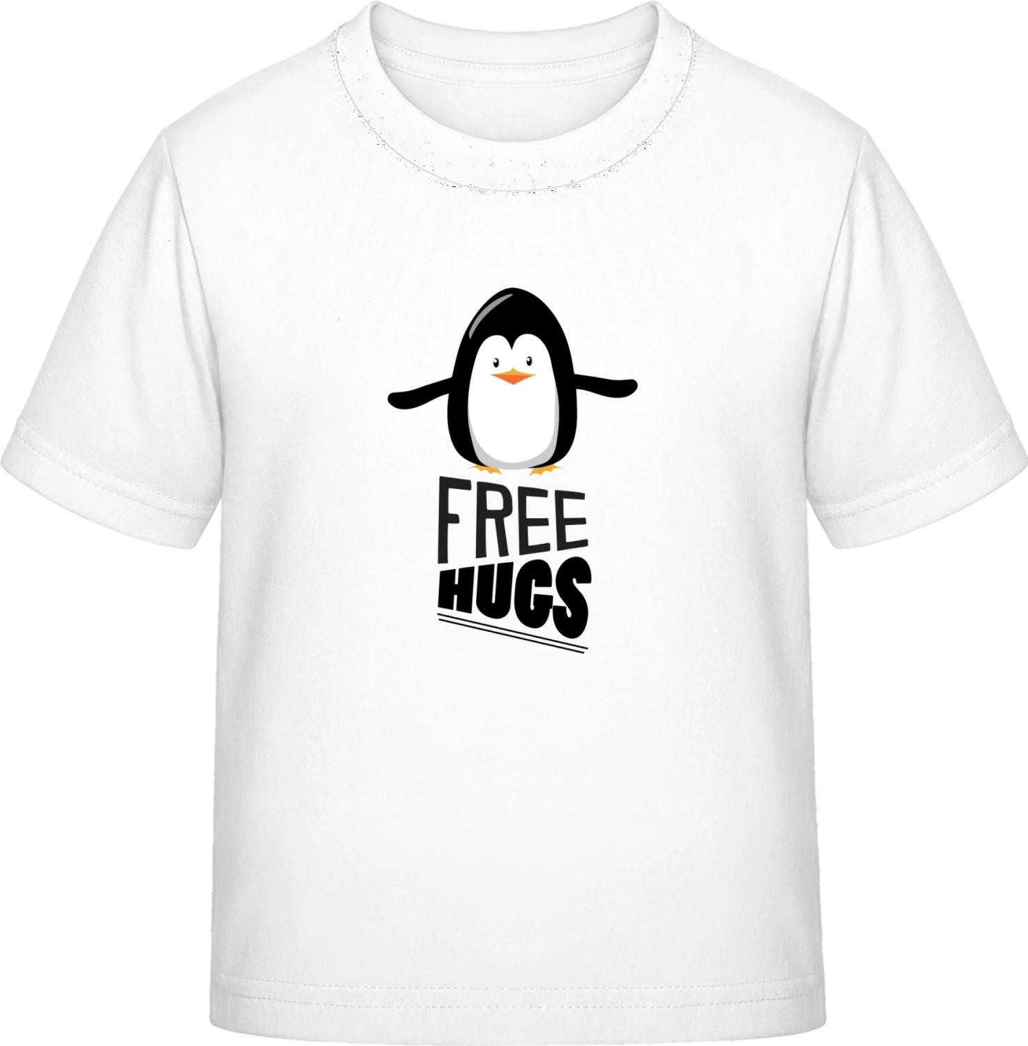 Free Hugs Penguin - White Exact 190 Kids - Front