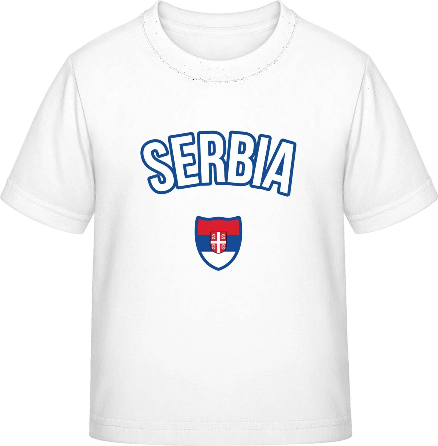 SERBIA Fan - White Exact 190 Kids - Front