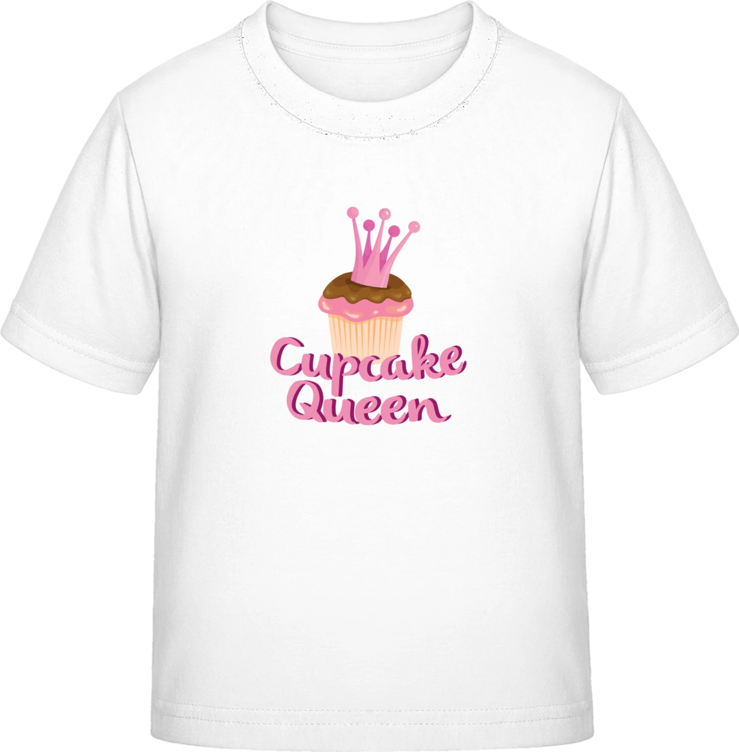 Cupcake Queen Illustration - White Exact 190 Kids - Front