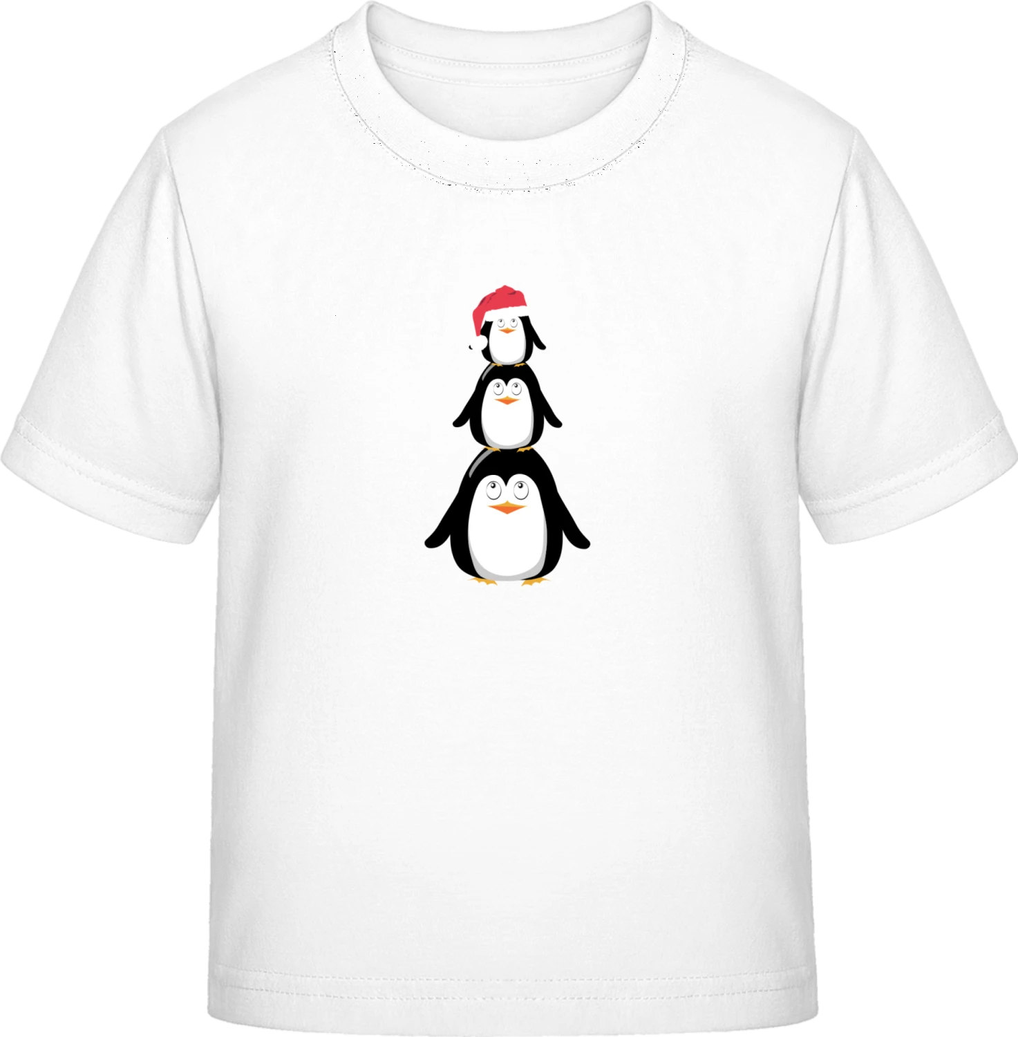 Christmas Penguin Family - White Exact 190 Kids - Front