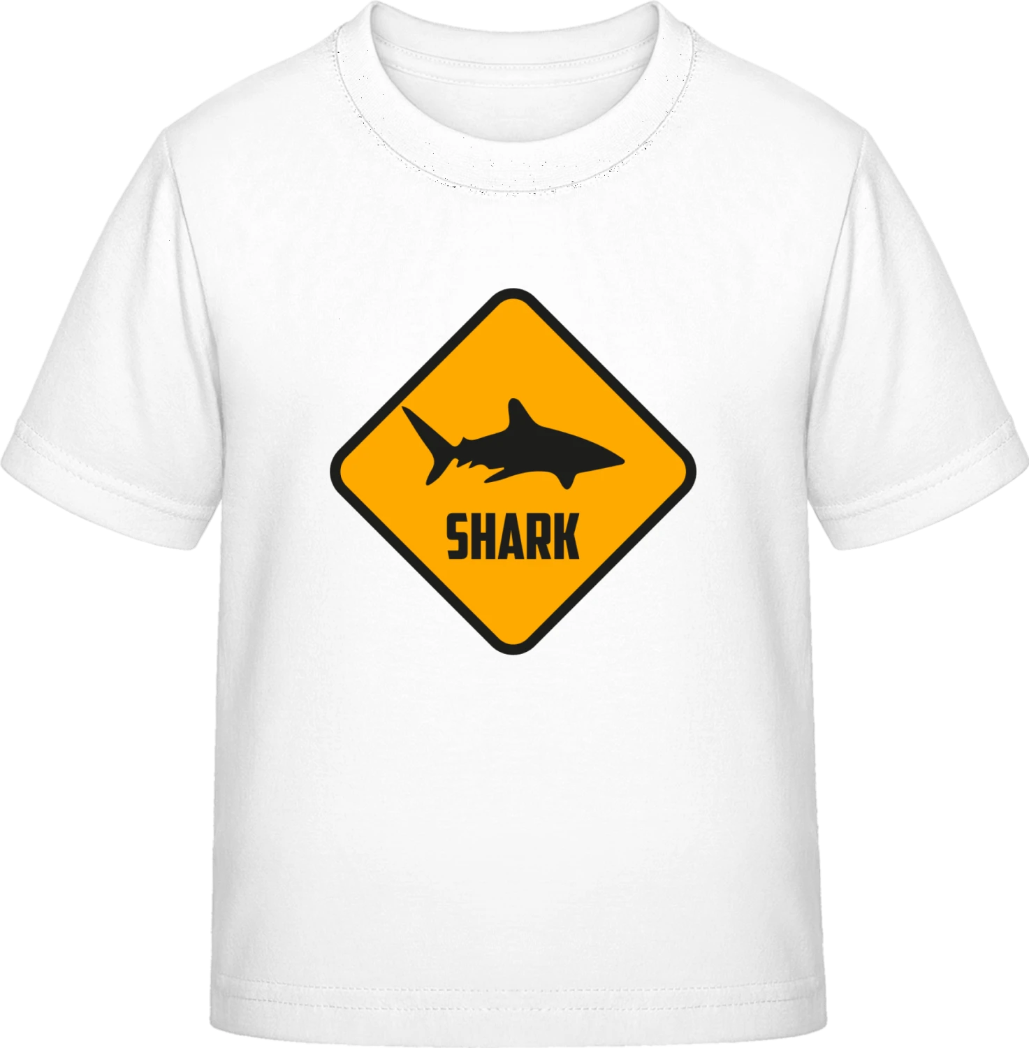 Shark Warning - White Exact 190 Kids - Front