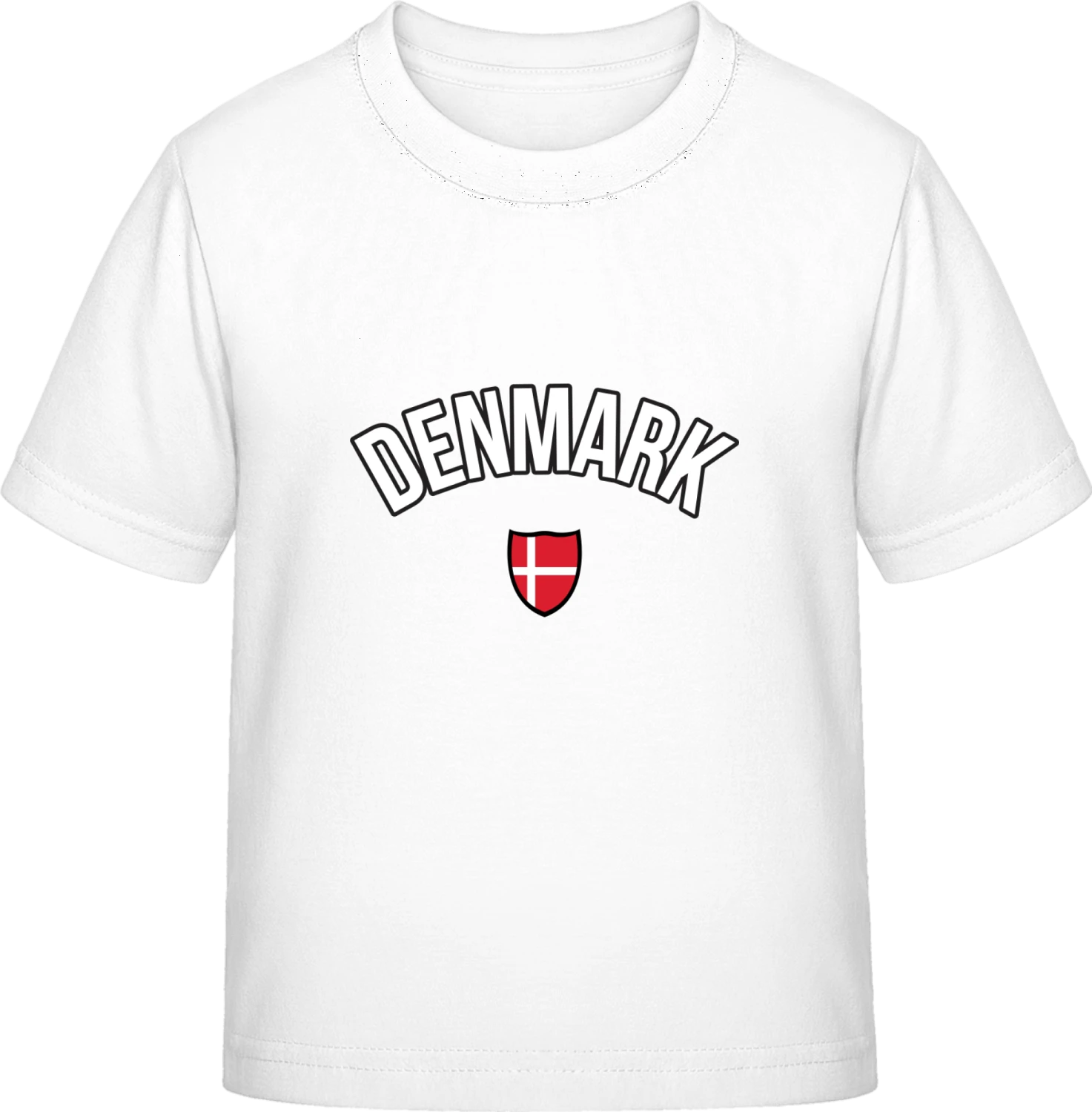 DENMARK Fan - White Exact 190 Kids - Front