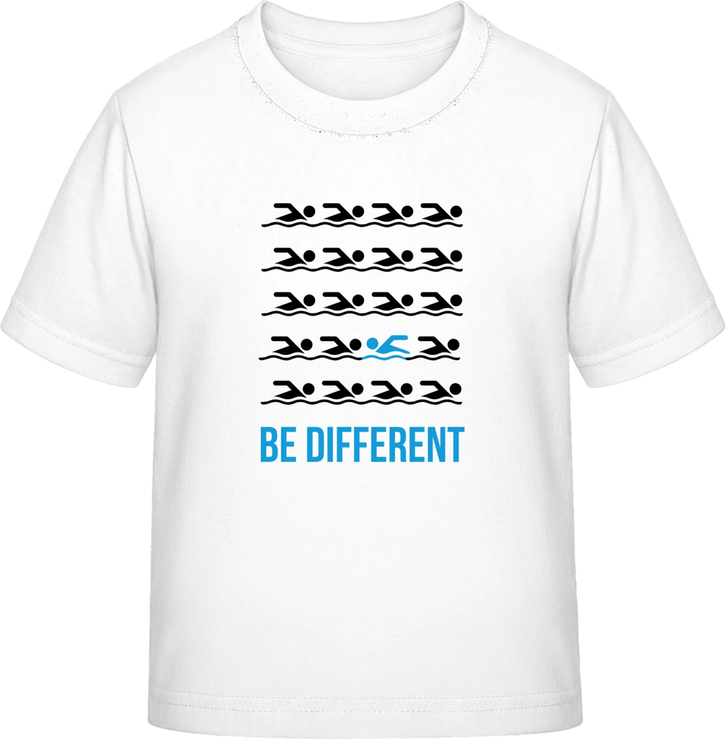 Be Different Swimming - White Exact 190 Kids - Front