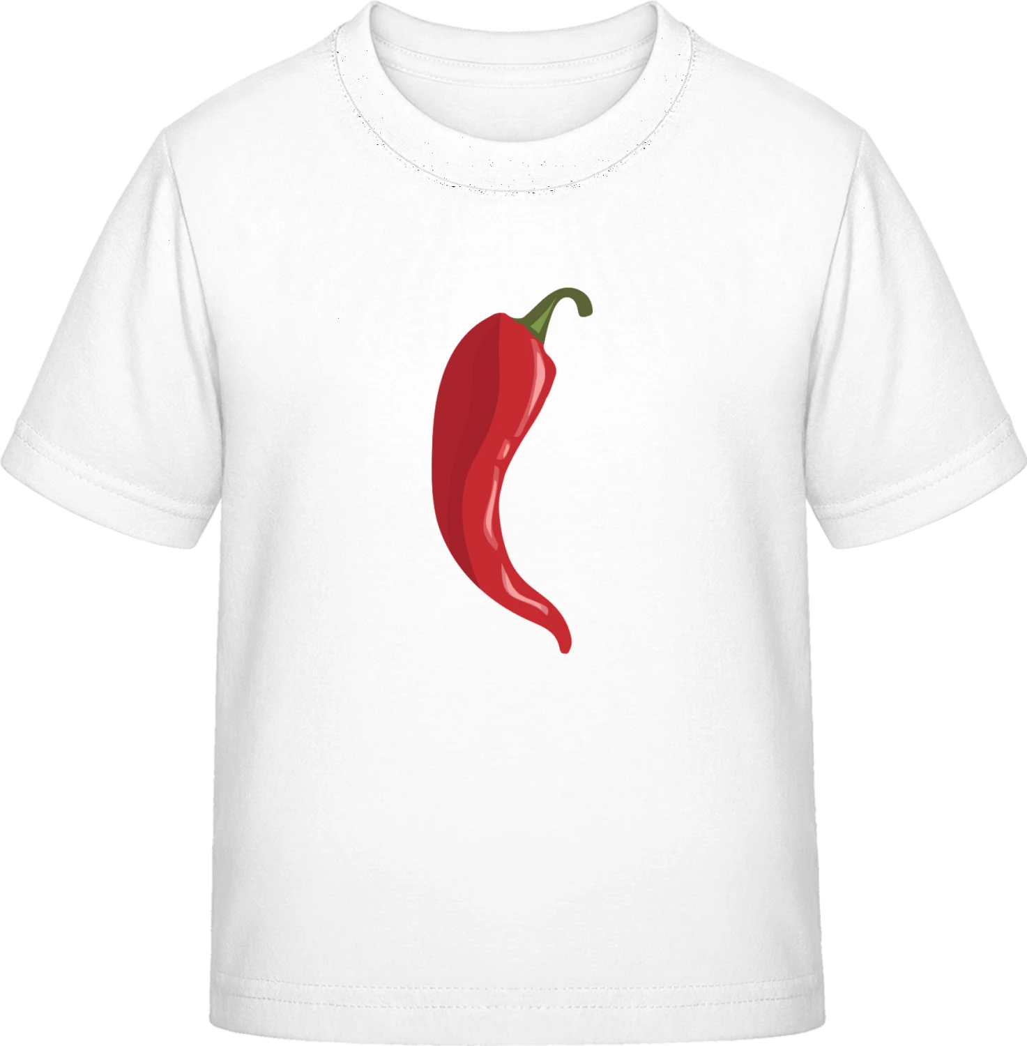 Chili Illustration - White Exact 190 Kids - Front