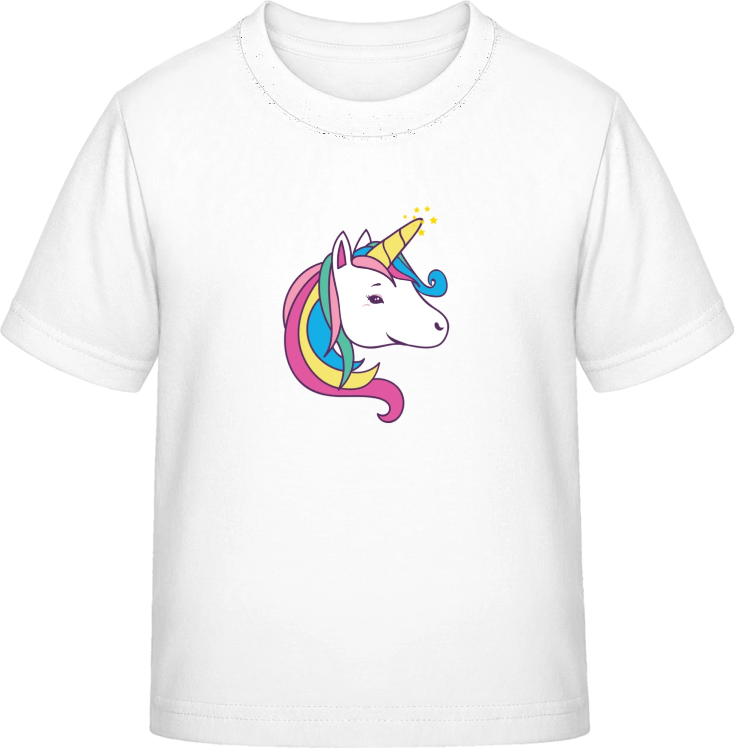 Unicorn Face - White Exact 190 Kids - Front