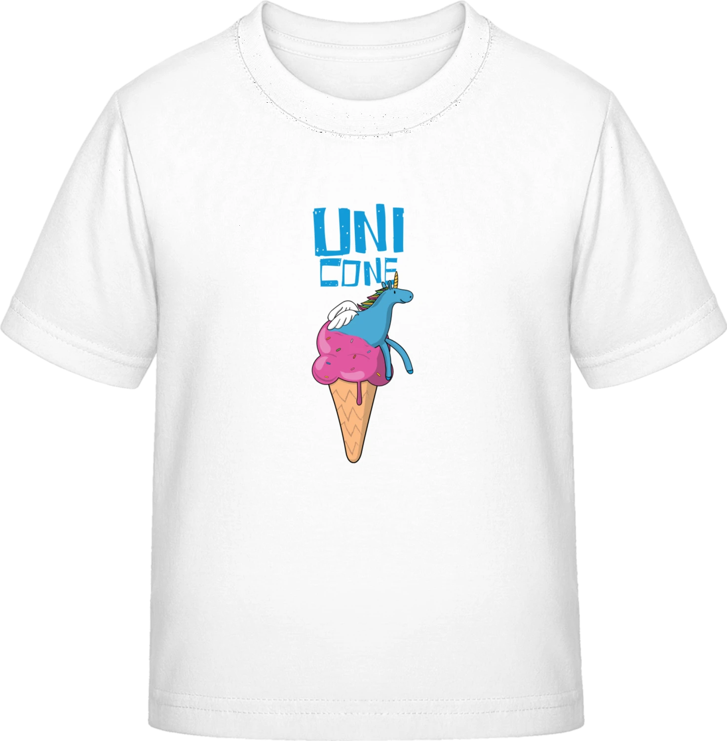 Unicorn Ice Cream Cone - White Exact 190 Kids - Front