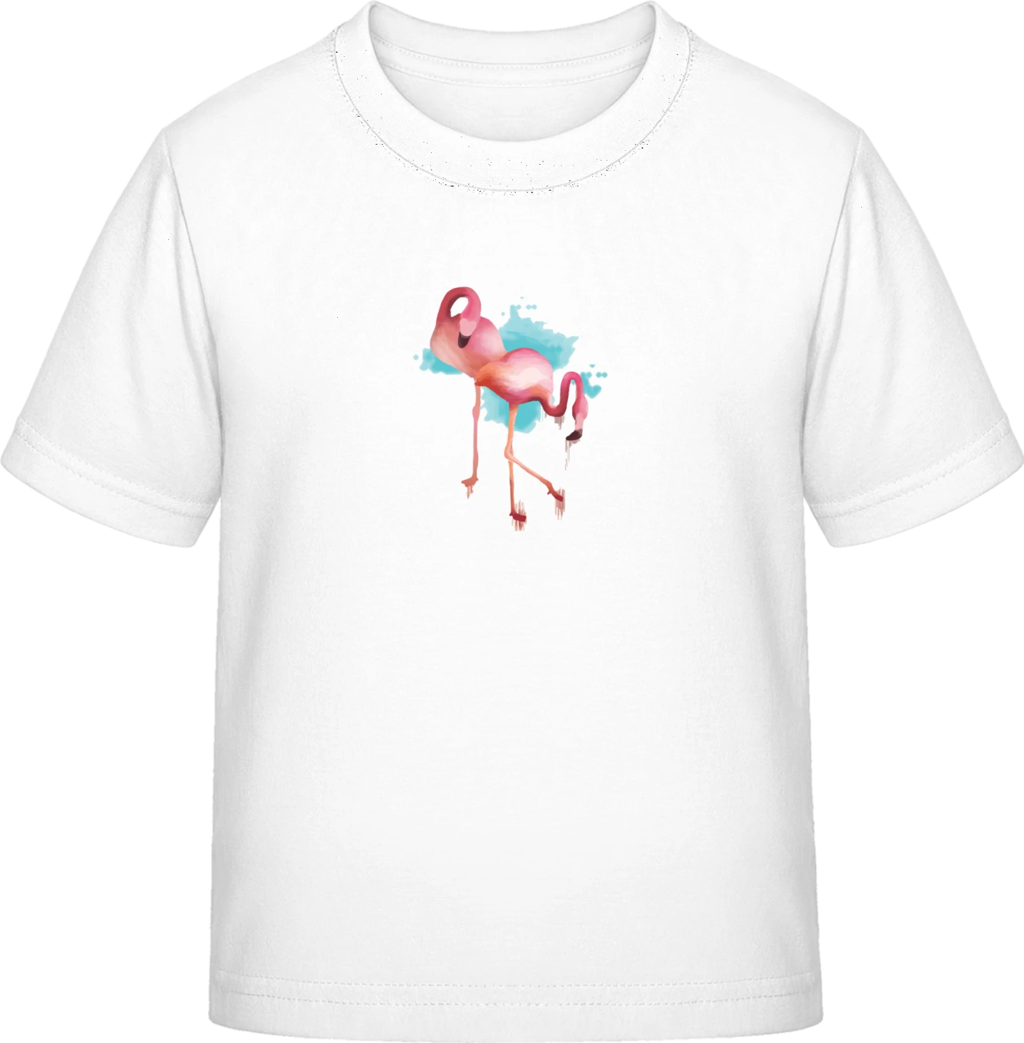 Flamingo Watercolor - White Exact 190 Kids - Front