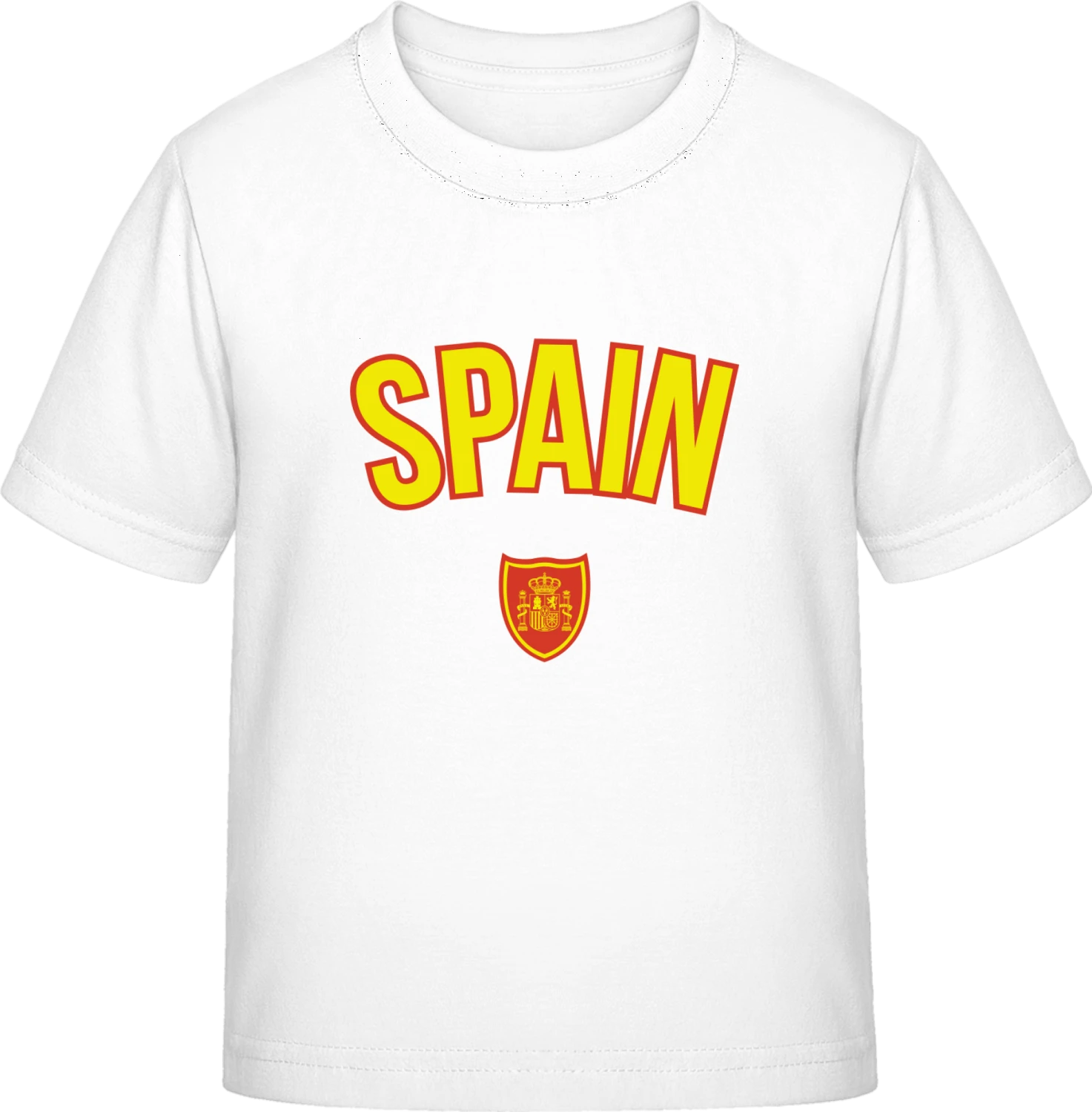 SPAIN Football Fan - White Exact 190 Kids - Front