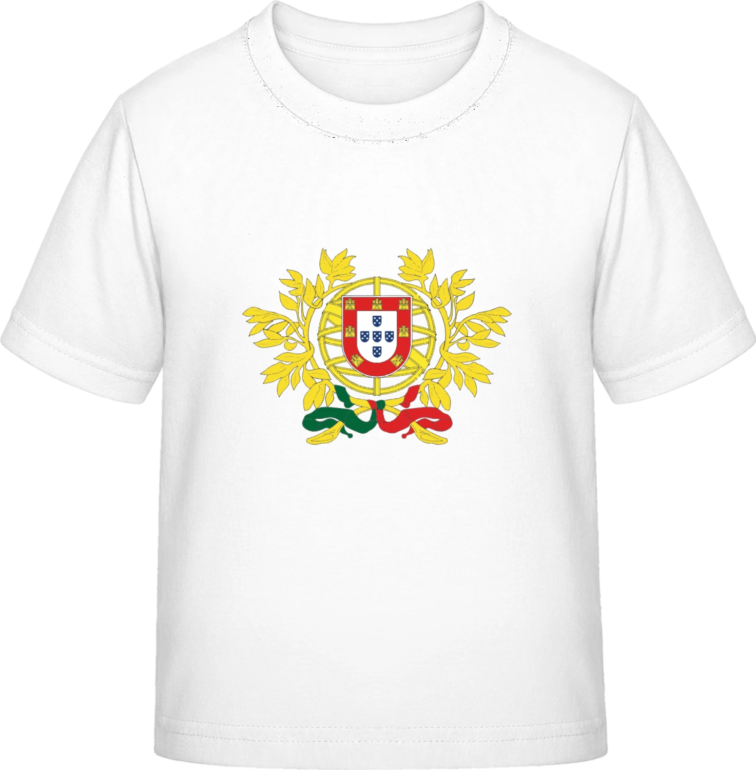 Portugal Coat of Arms - White Exact 190 Kids - Front