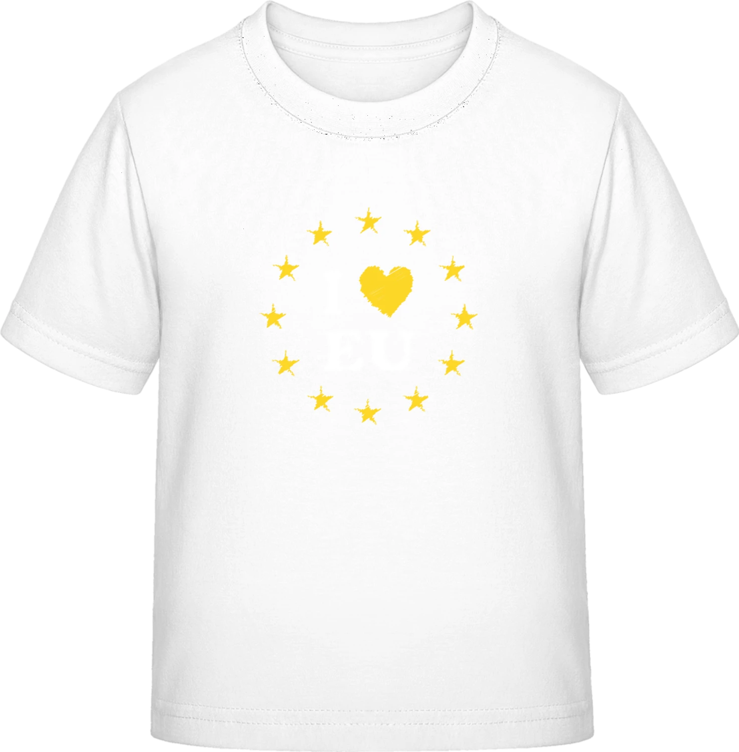 I Love EU Scribble - White Exact 190 Kids - Front