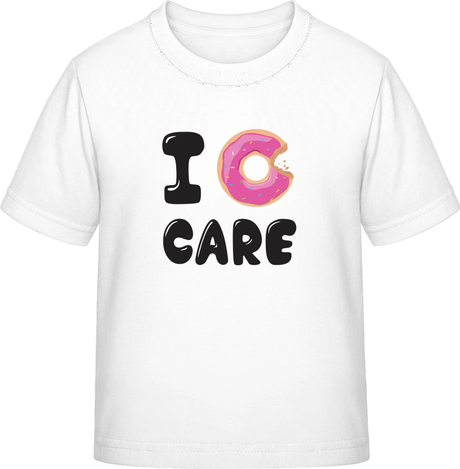 I Donut Care - White Exact 190 Kids - Front