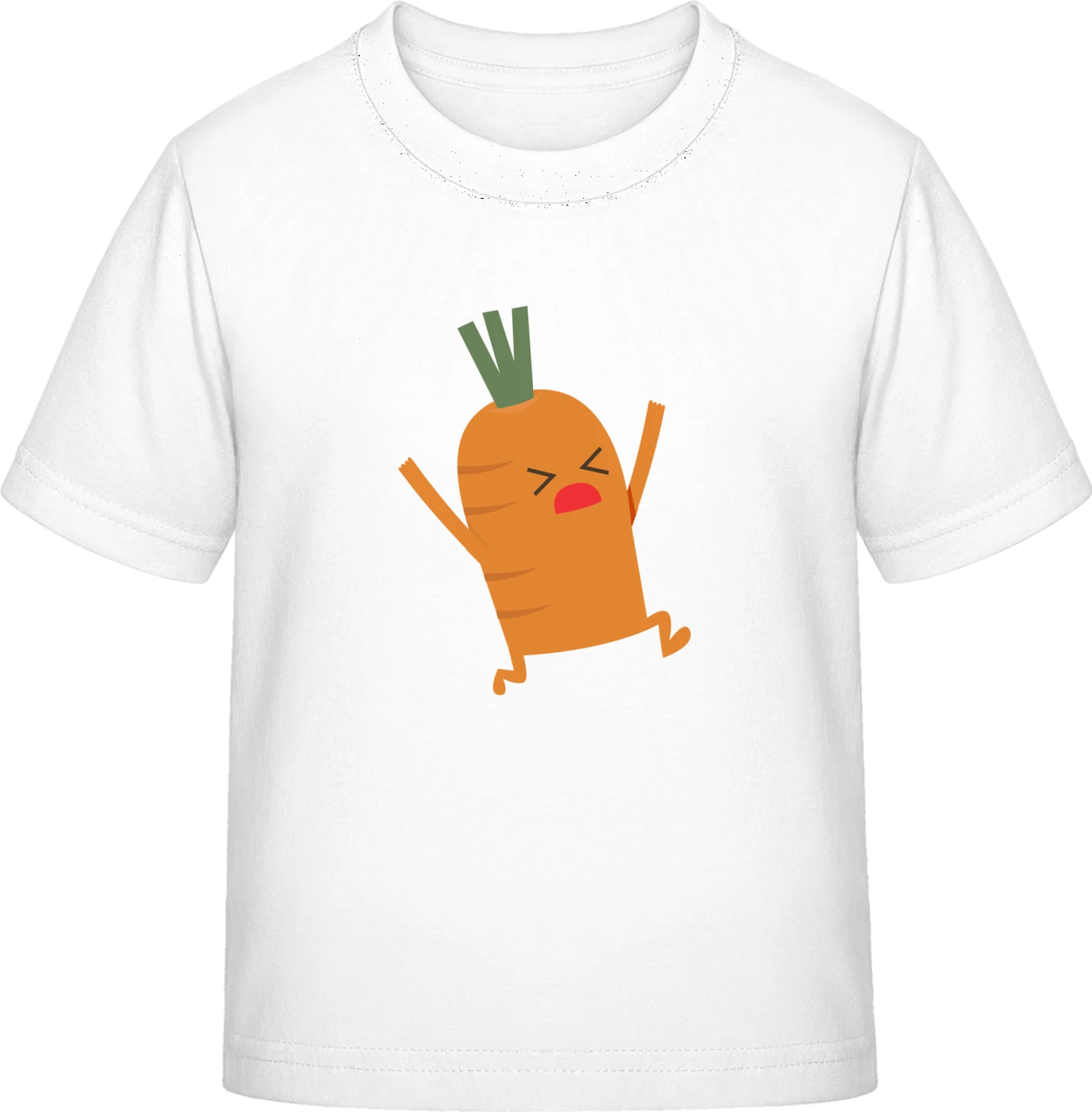 Screaming Carrot - White Exact 190 Kids - Front