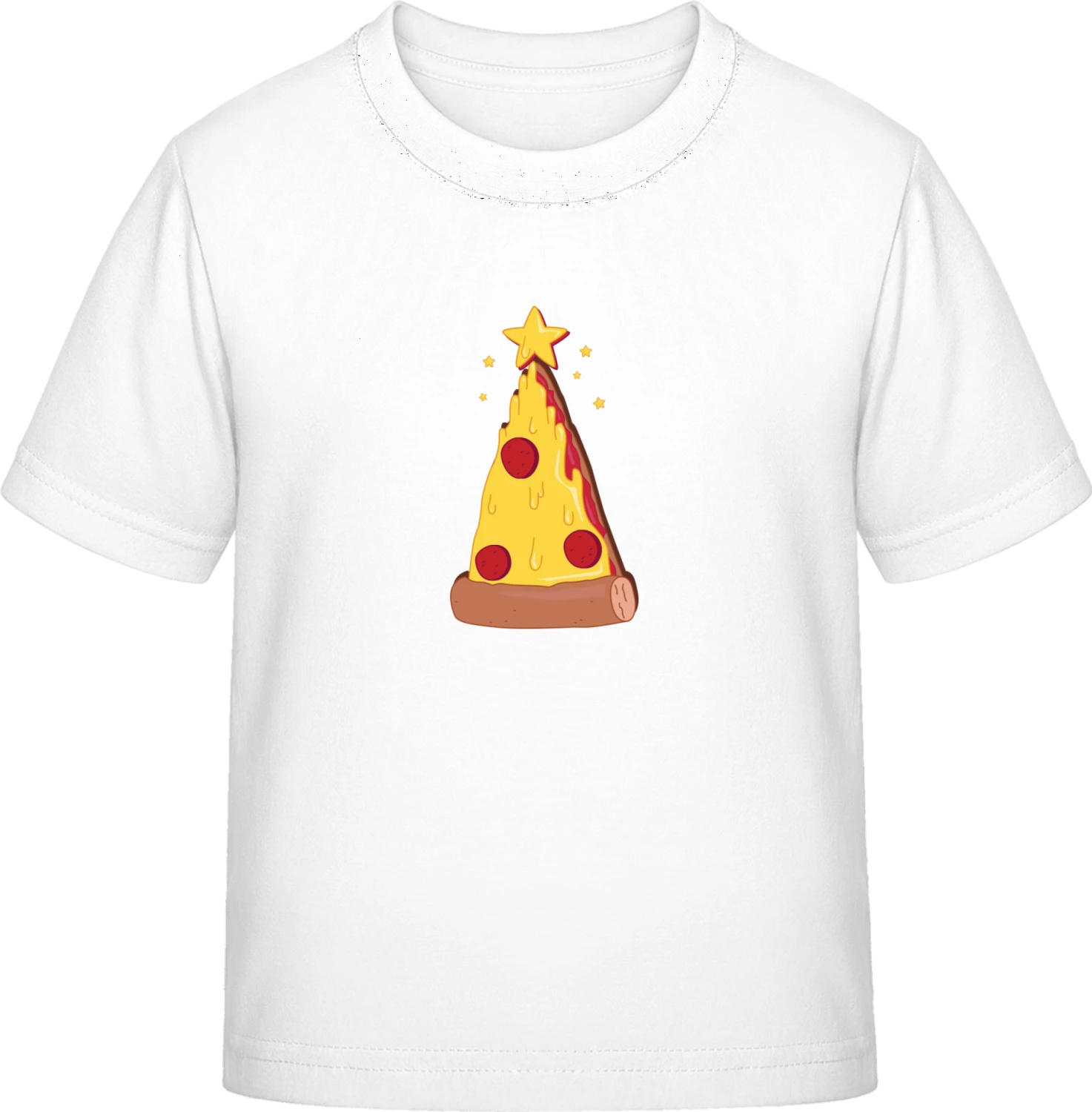 Pizza Christmas Tree - White Exact 190 Kids - Front