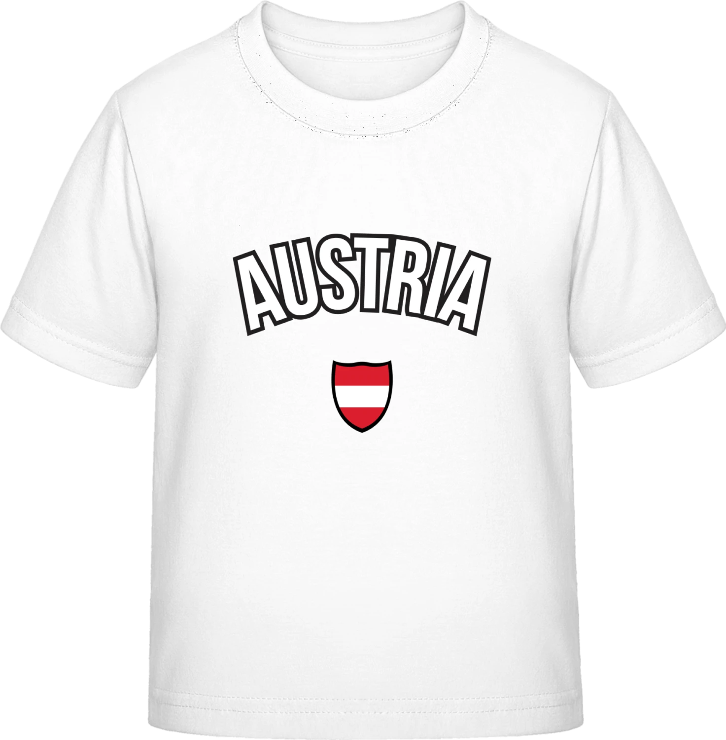 AUSTRIA Football Fan - White Exact 190 Kids - Front