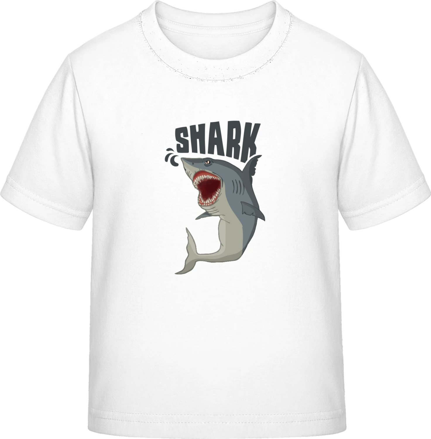 Shark Comic - White Exact 190 Kids - Front