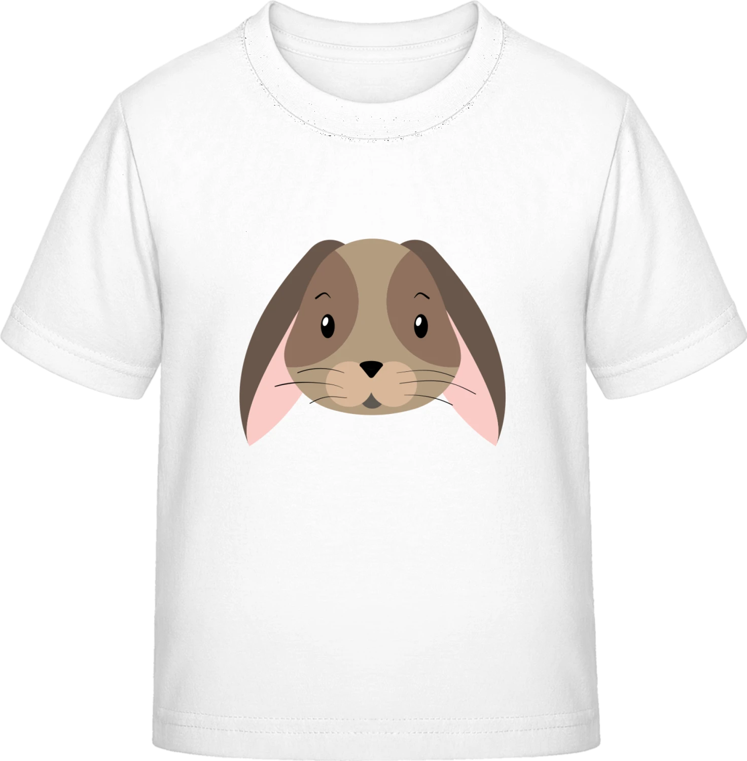 Comic Bunny Face - White Exact 190 Kids - Front