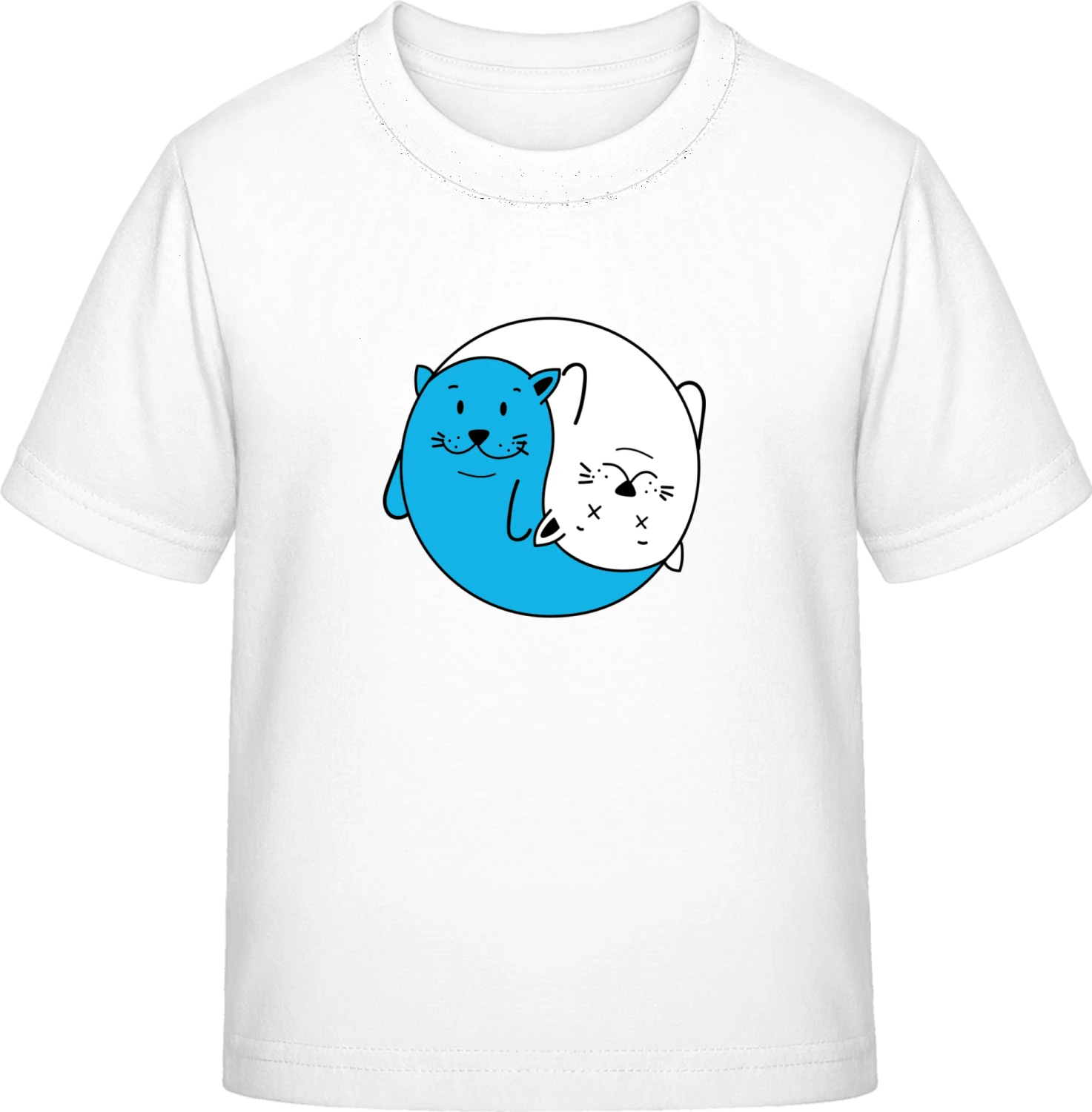 Cats Ying Yang - White Exact 190 Kids - Front