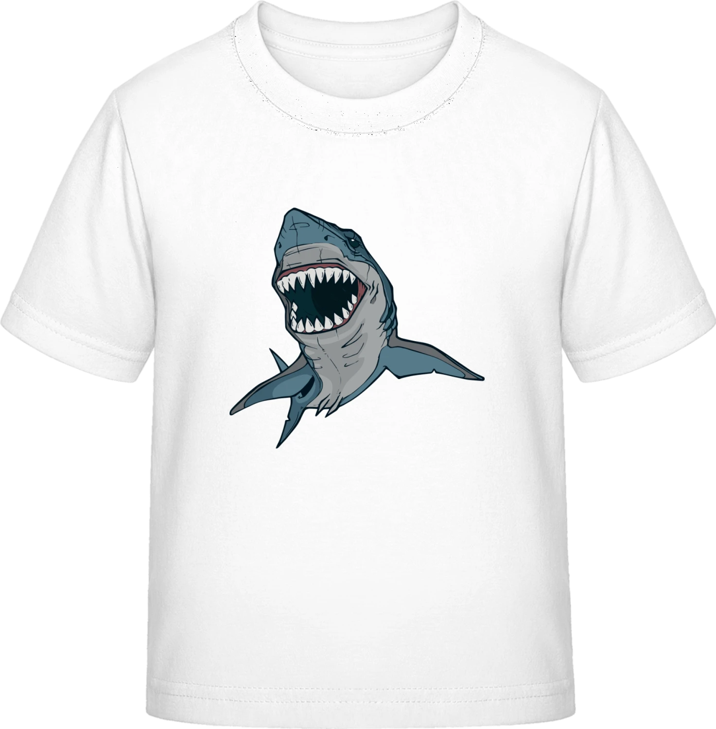 Shark Attacks - White Exact 190 Kids - Front