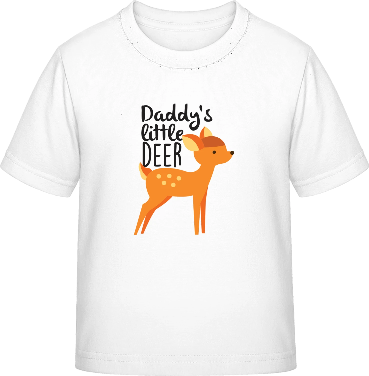 Daddy's Little Deer - White Exact 190 Kids - Front