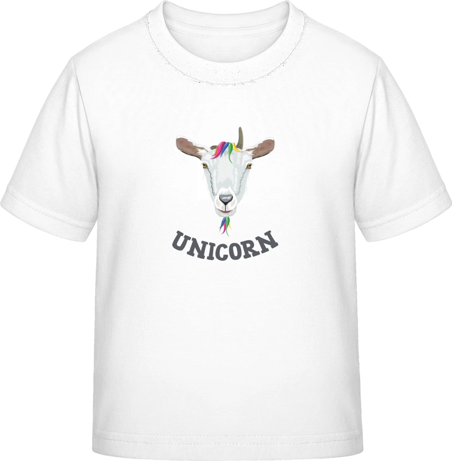 Unicorn Goat - White Exact 190 Kids - Front