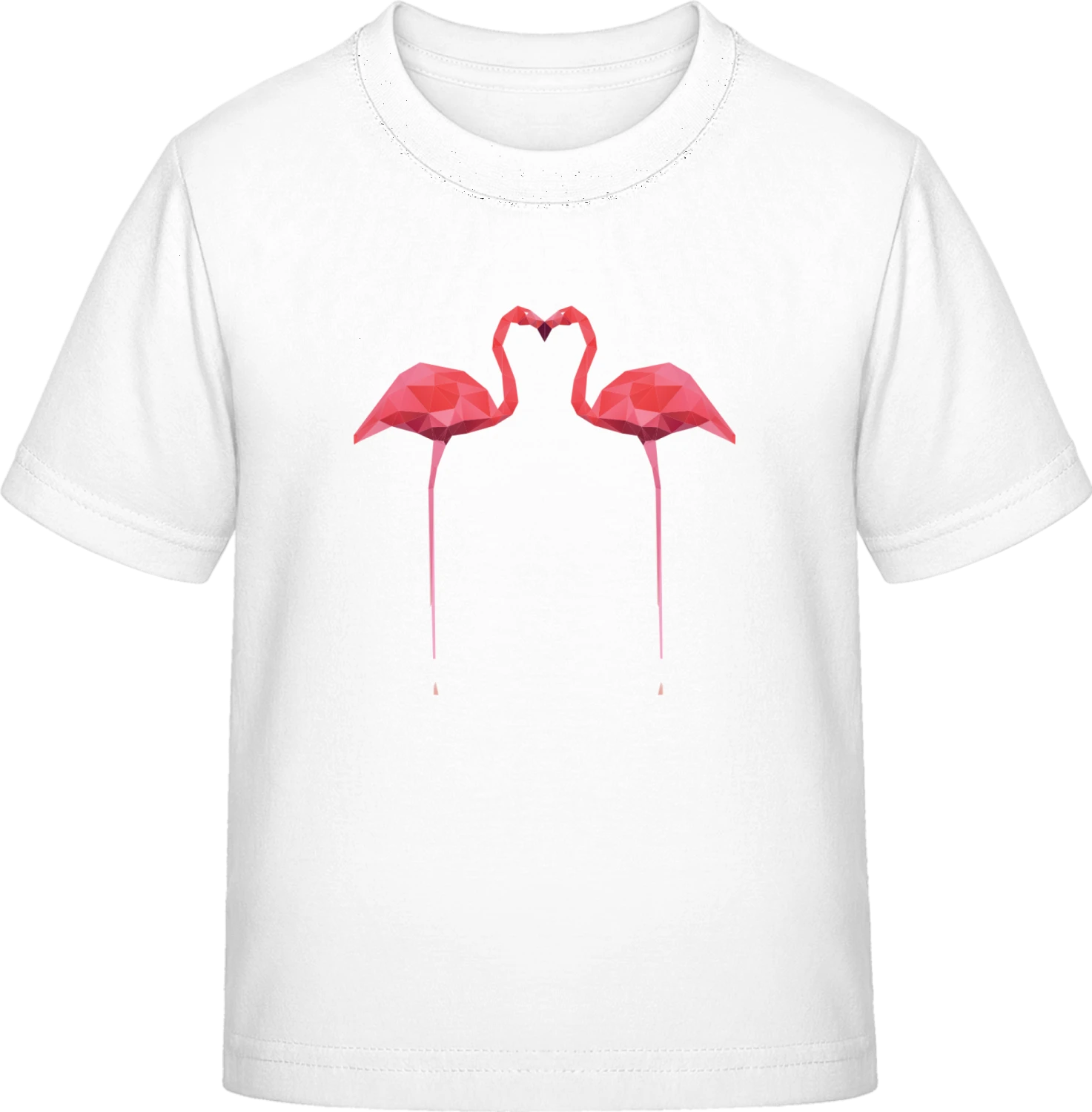 Flamingos In Love - White Exact 190 Kids - Front