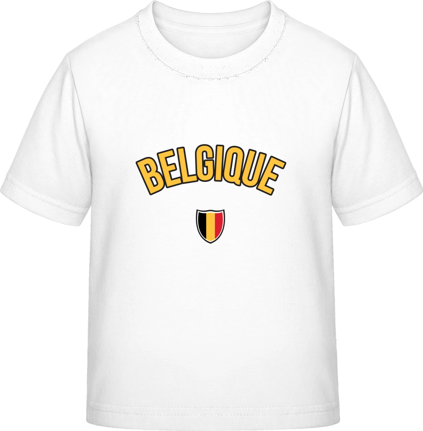 BELGIQUE Flag Fan - White Exact 190 Kids - Front