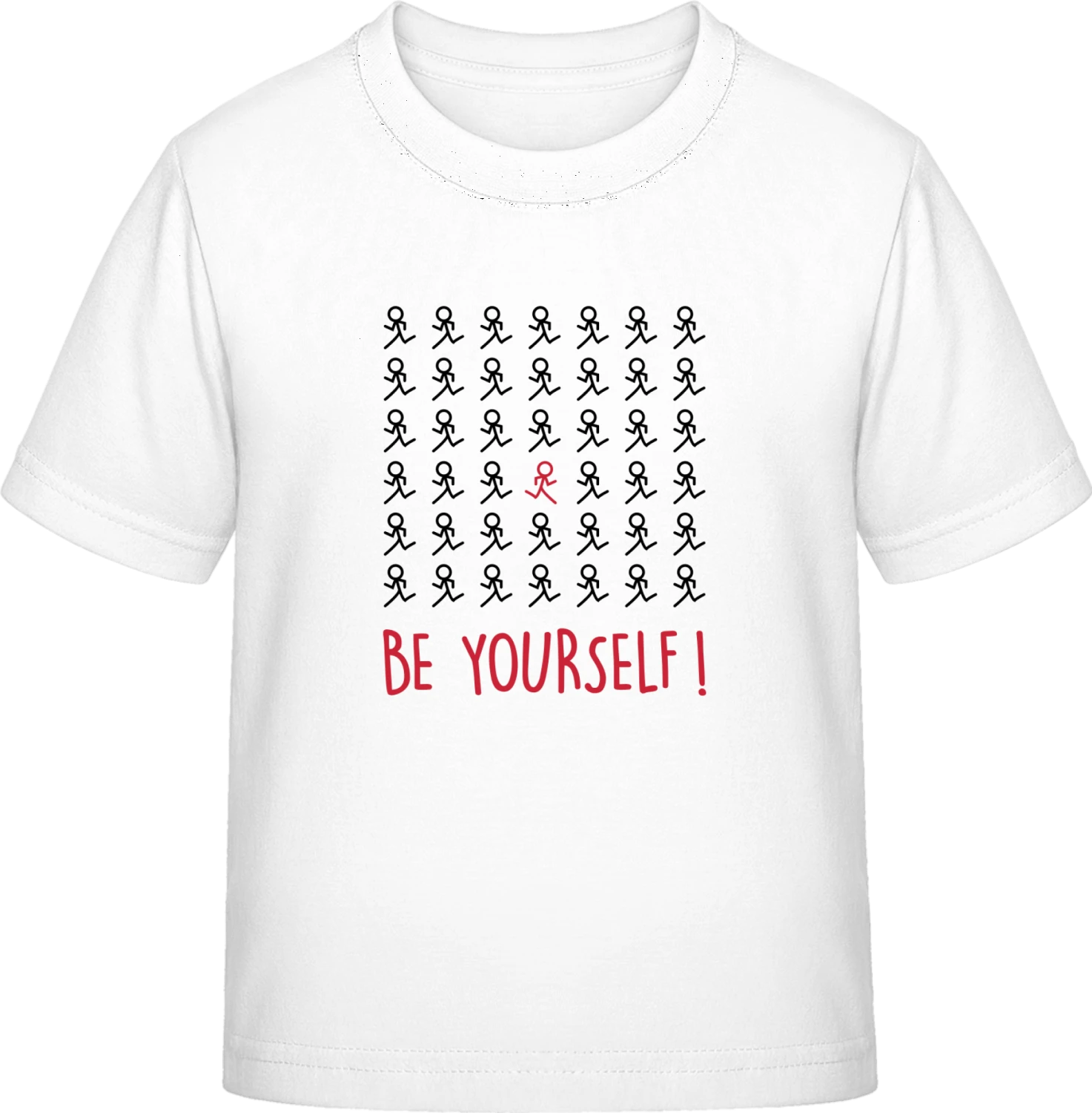 Be Yourself! - White Exact 190 Kids - Front