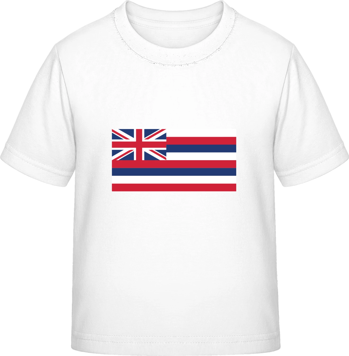 Hawaii Flag - White Exact 190 Kids - Front