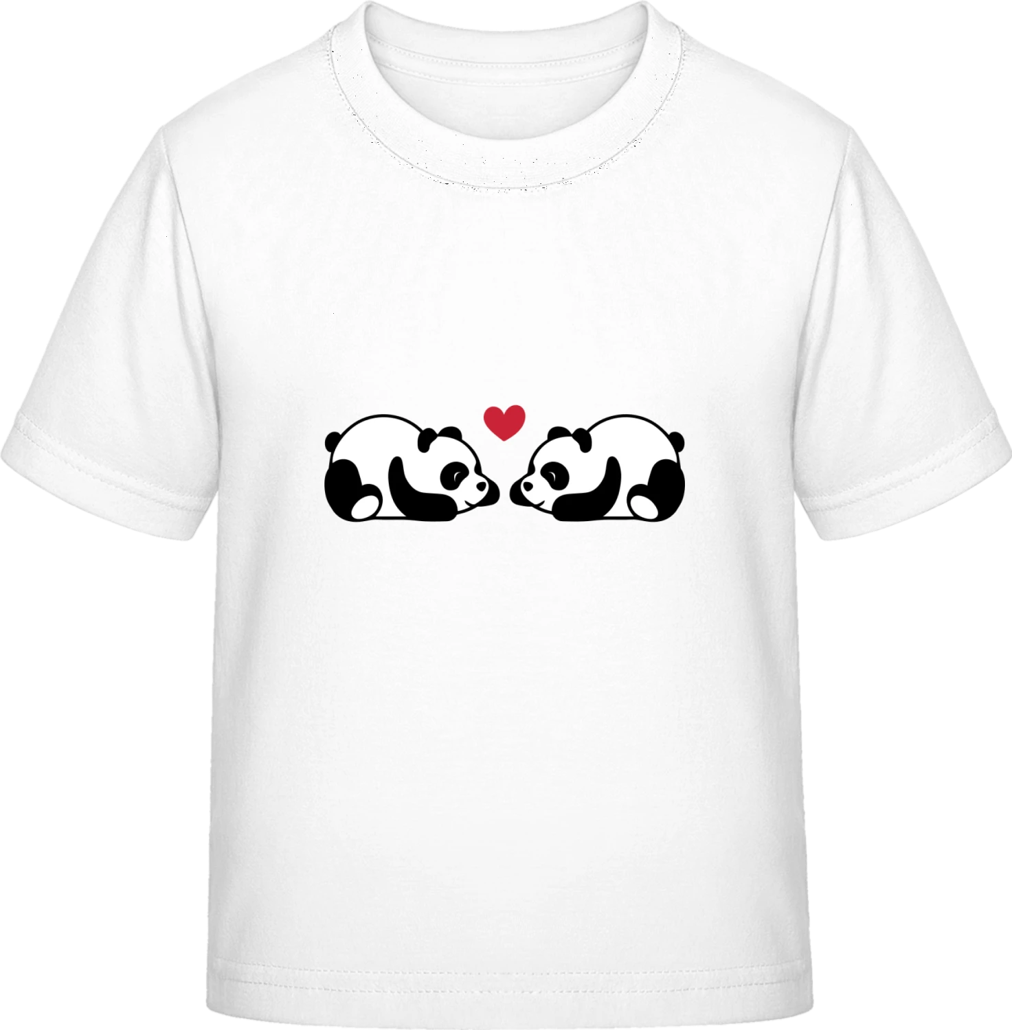 Cute Little Sleeping Pandas In Love - White Exact 190 Kids - Front