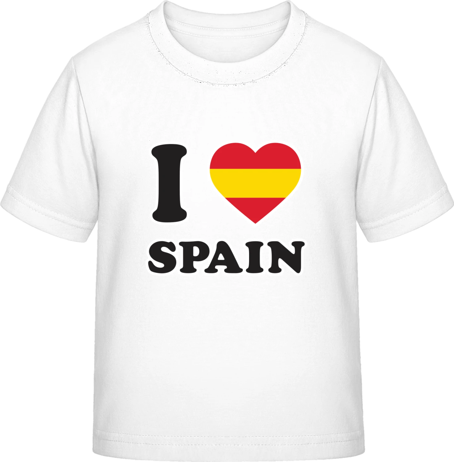 I Love Spain - White Exact 190 Kids - Front