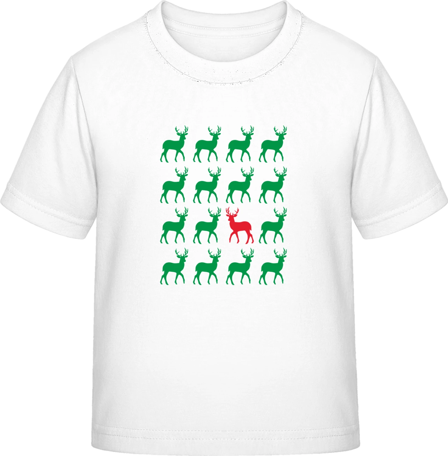 Stag Deer Think Different - White Exact 190 Kids - Front