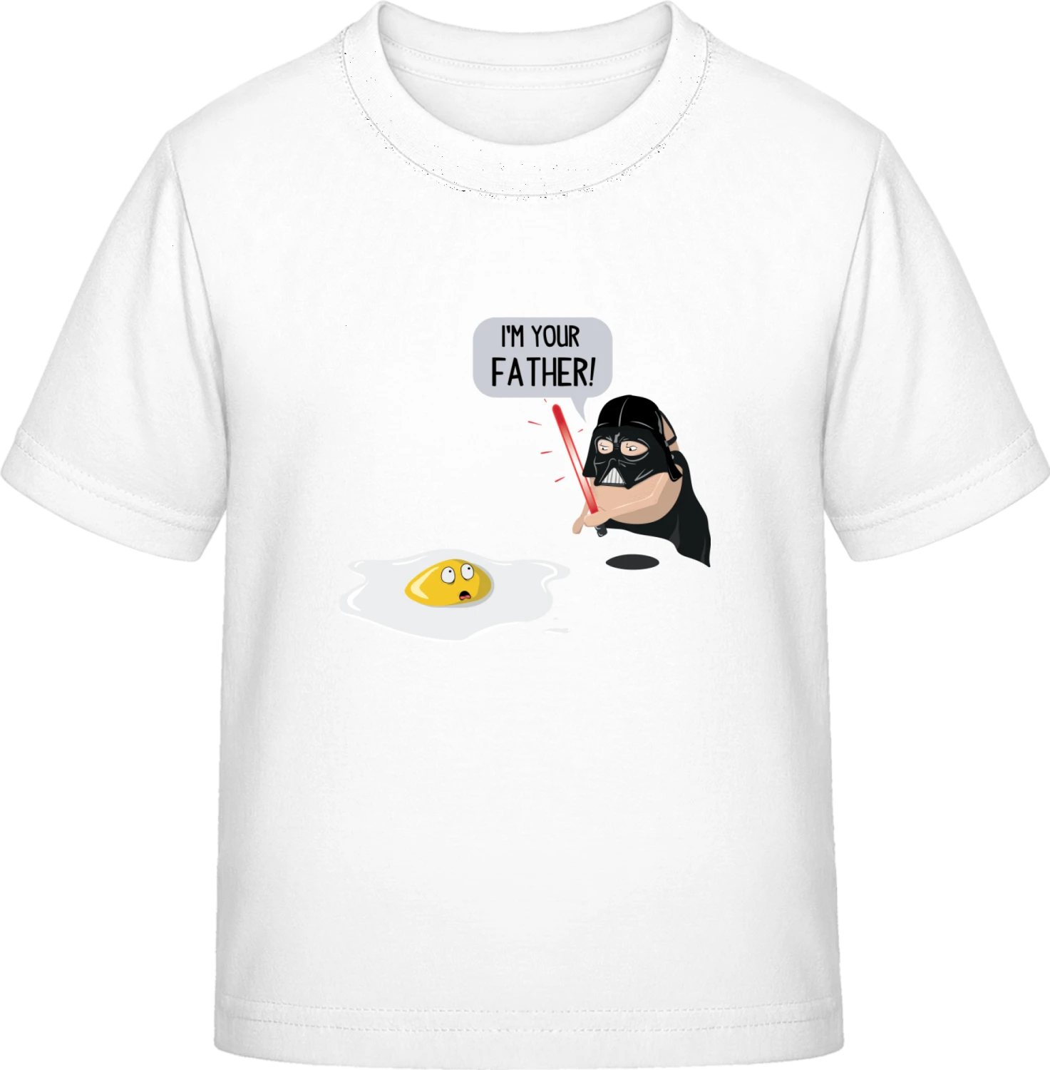 Egg I'm Your Father Comic - White Exact 190 Kids - Front