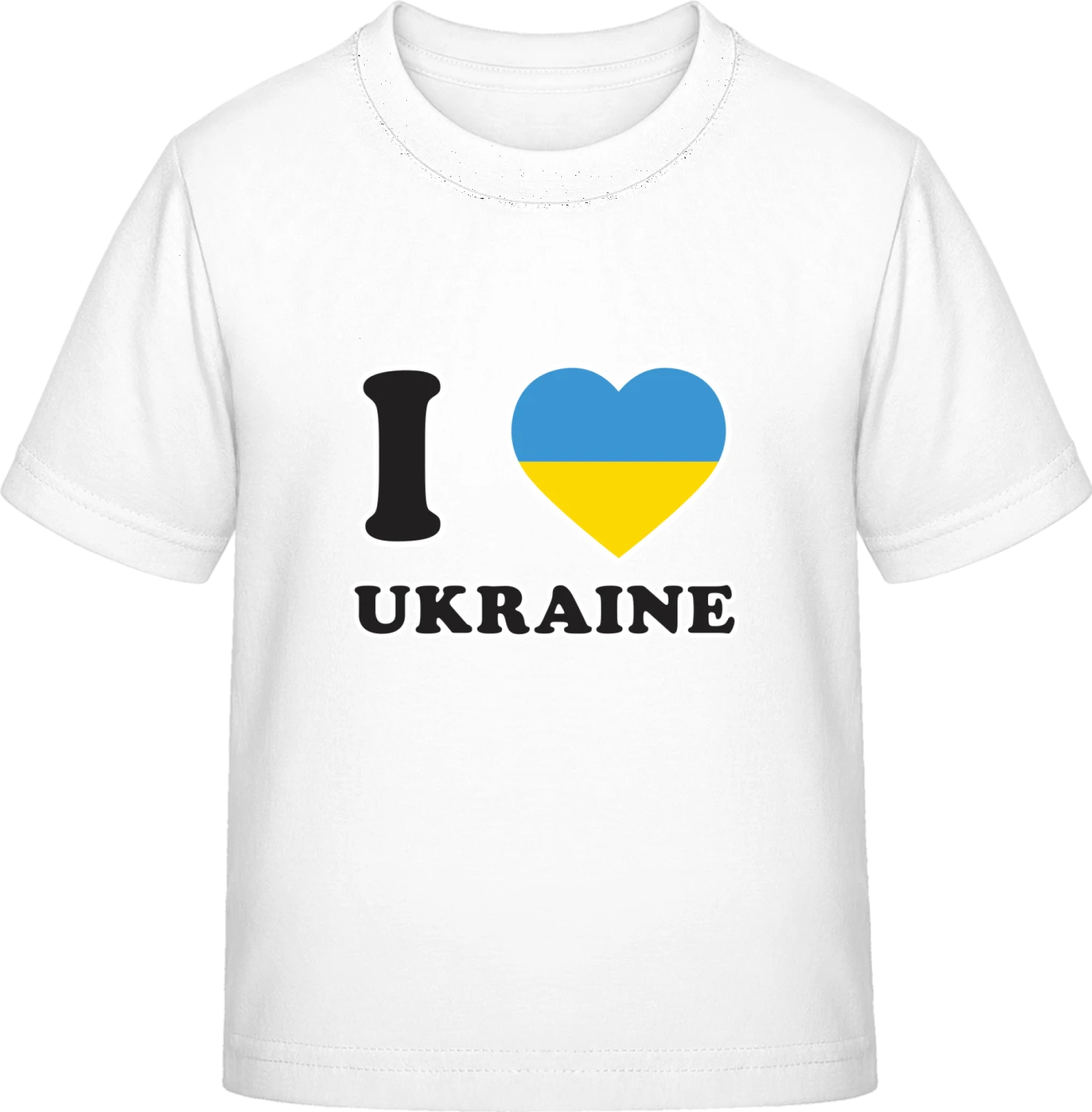 I Love Ukraine - White Exact 190 Kids - Front