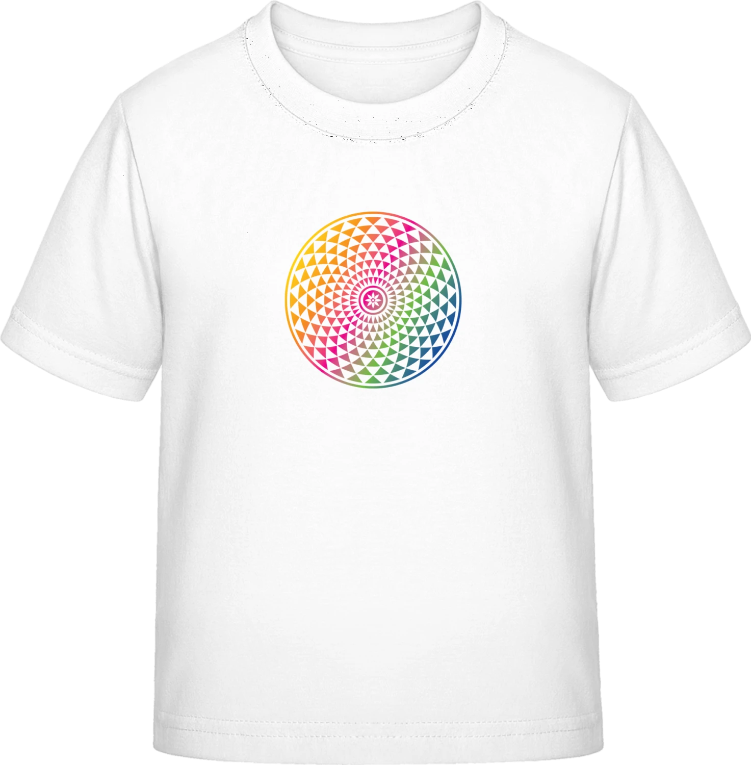 Mandala Illusion Colorful - White Exact 190 Kids - Front