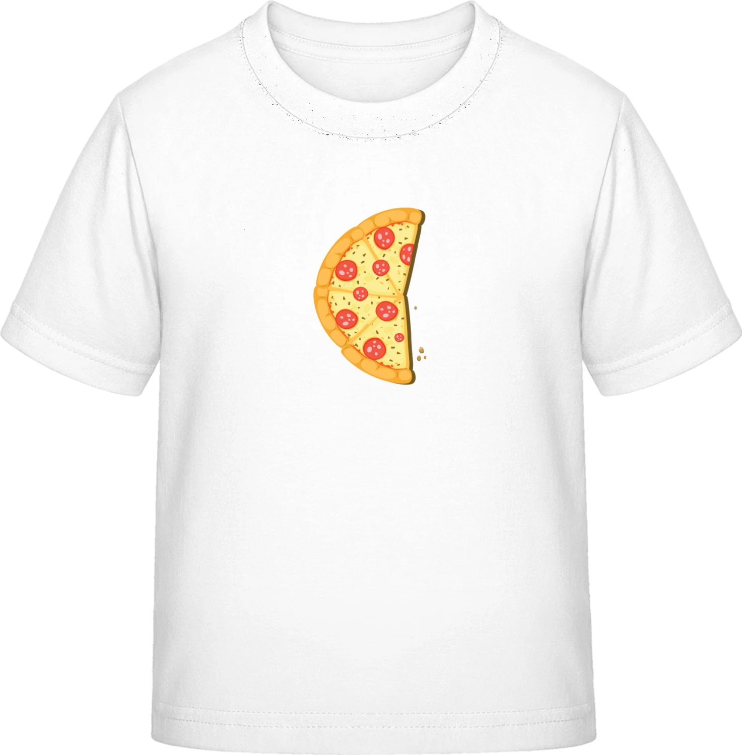 Pizza Half Piece Left - White Exact 190 Kids - Front