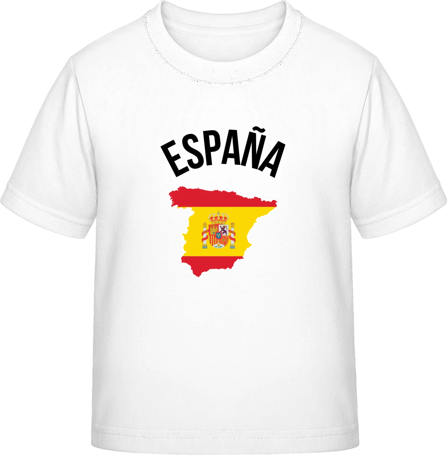 Spain Fan - White Exact 190 Kids - Front