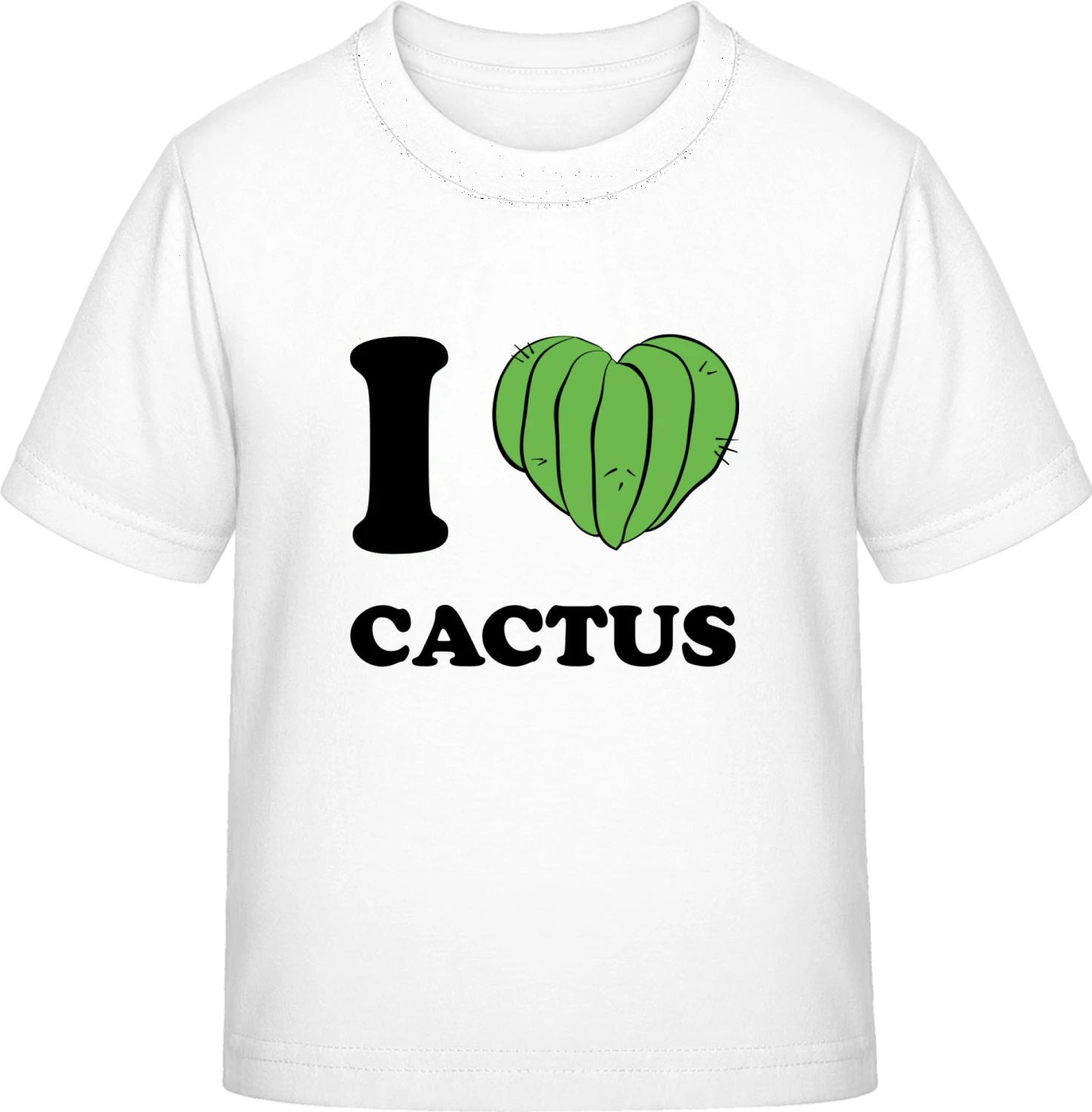 I Love Cactus - White Exact 190 Kids - Front